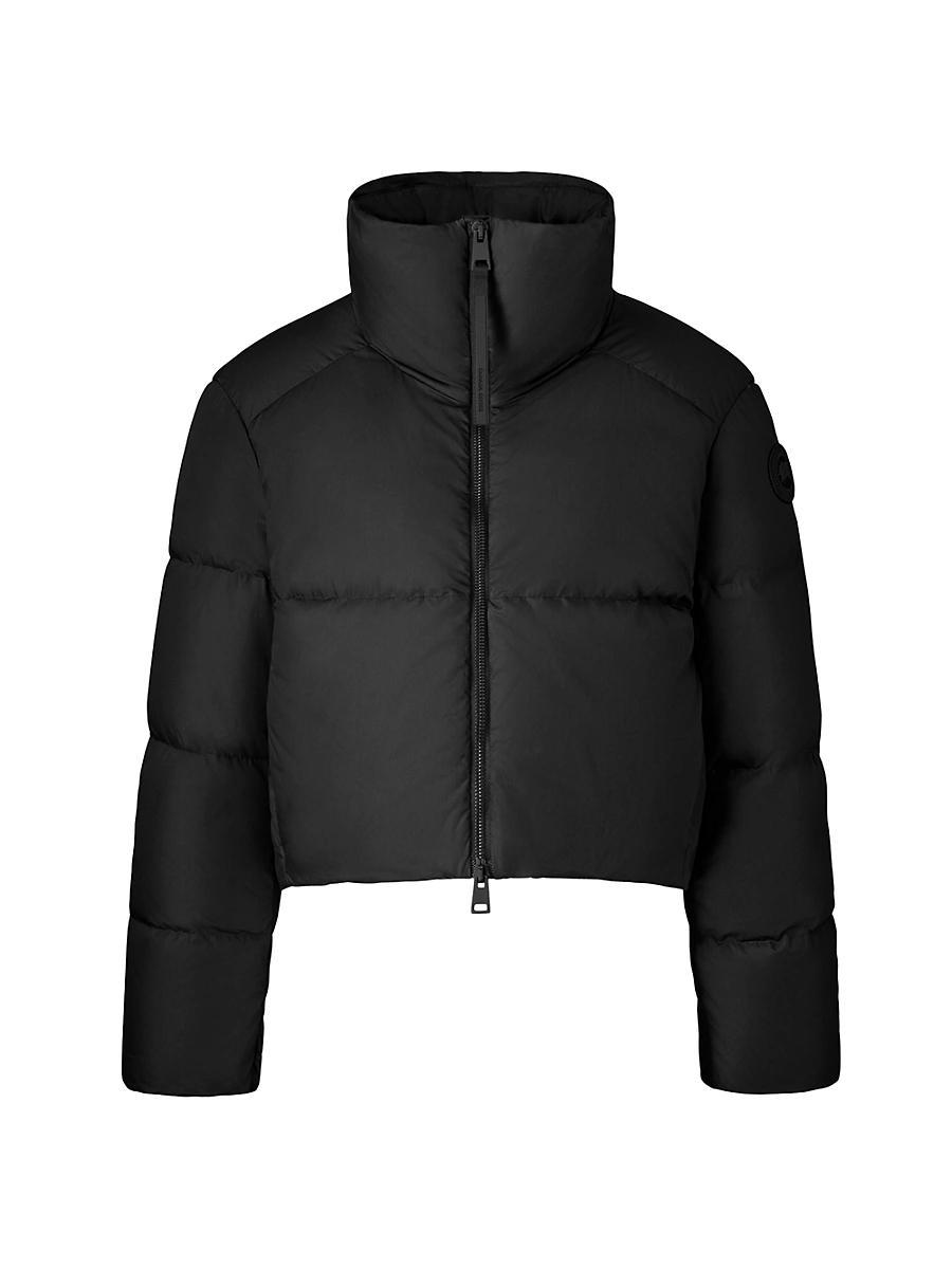 Womens Garnet Crop Puffer Jacket Product Image