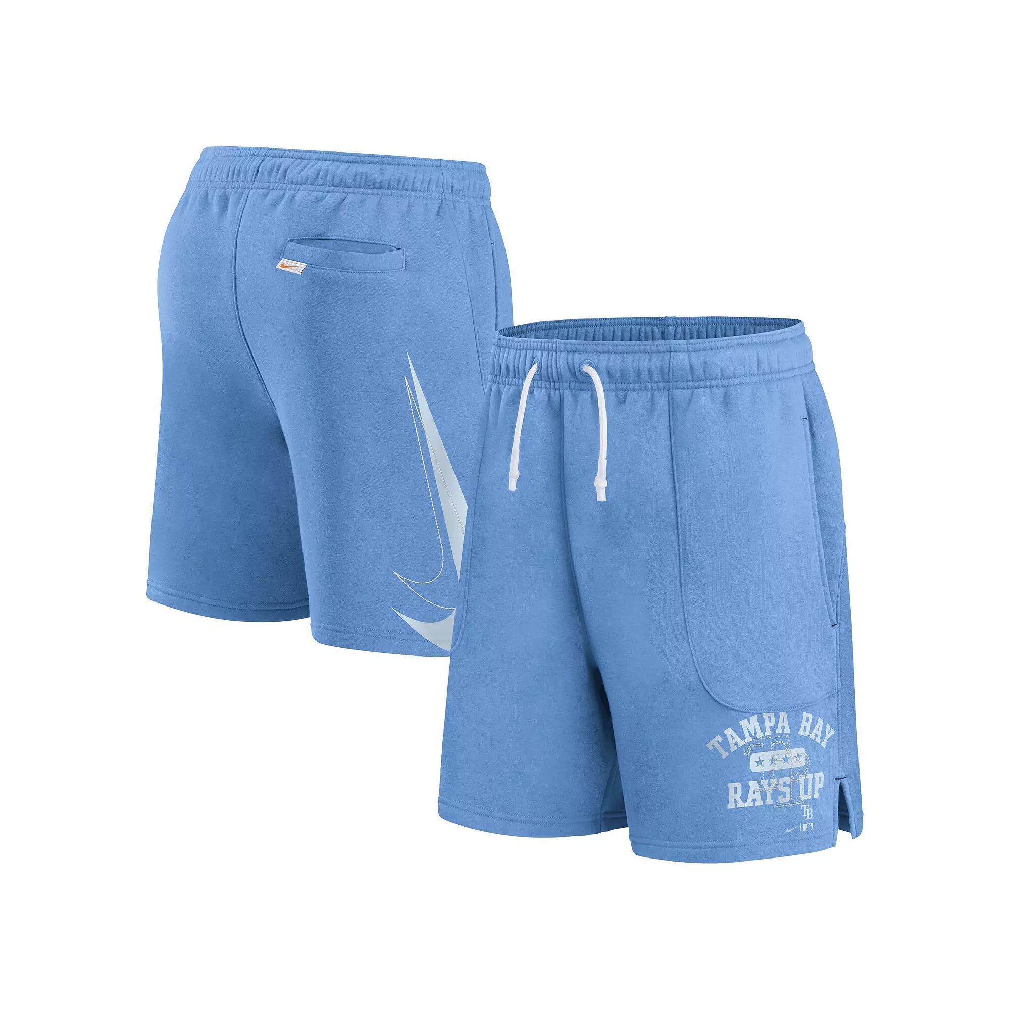 Men's Nike Blue Tampa Bay Rays Statement Ball Game Shorts, Size: Medium Product Image