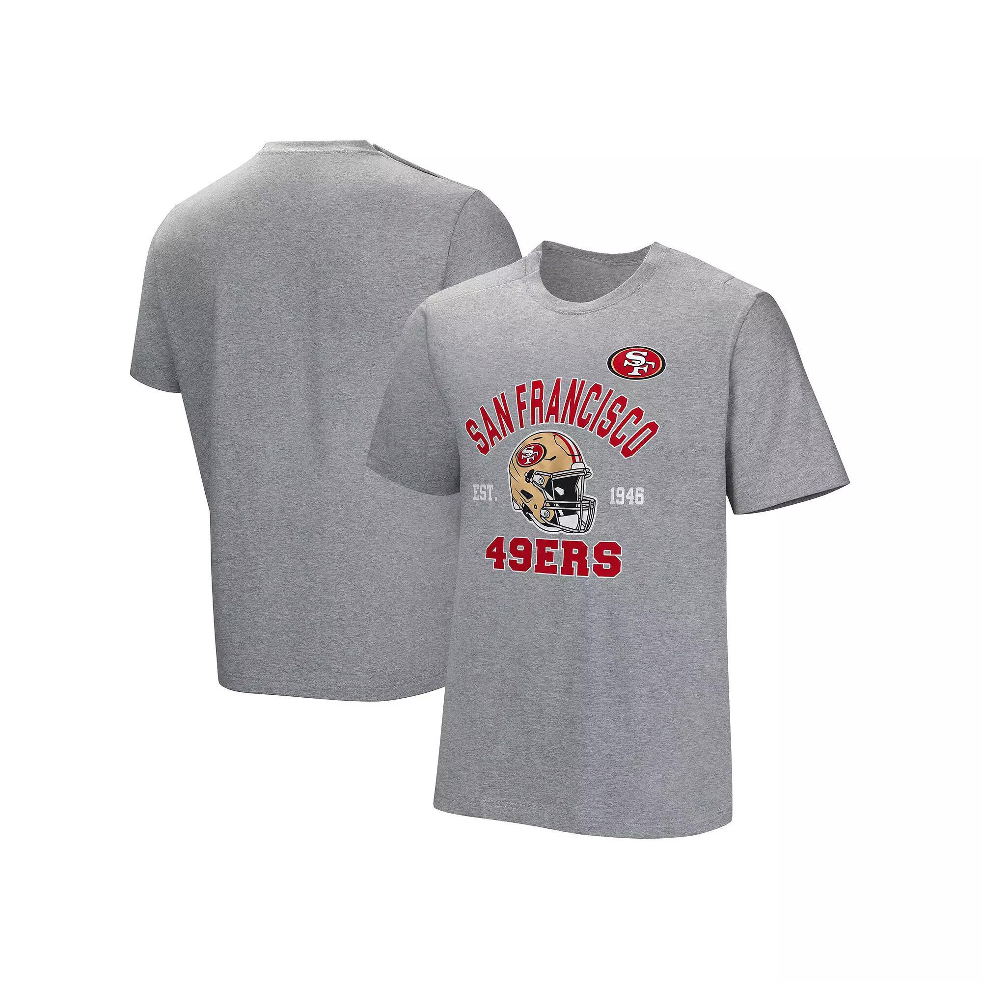 Men's  Gray San Francisco 49ers Tackle Adaptive T-Shirt, Size: Small, Grey Product Image