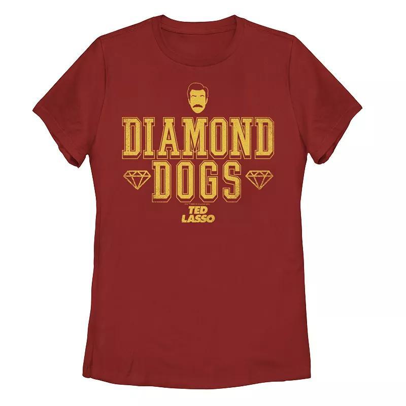 Juniors' Ted Lasso Diamond Dogs Graphic Tee, Girl's, Size: Small, Red Product Image