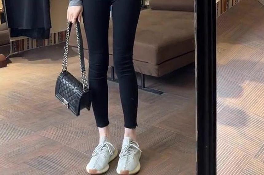 Long-Sleeve Square Neck Split Tee Product Image