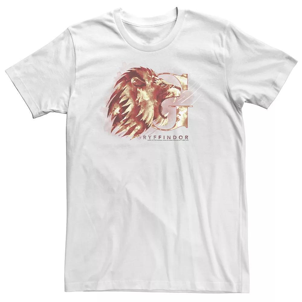 Big & Tall Harry Potter Gryffindor House Watercolor Tee, Men's, Size: XL Tall, White Product Image