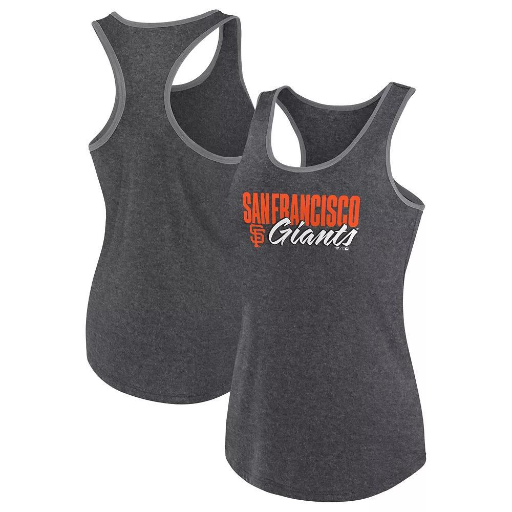 Women's Profile Black San Francisco Giants Plus Size Racerback Tank Top, Size: 4XL Product Image