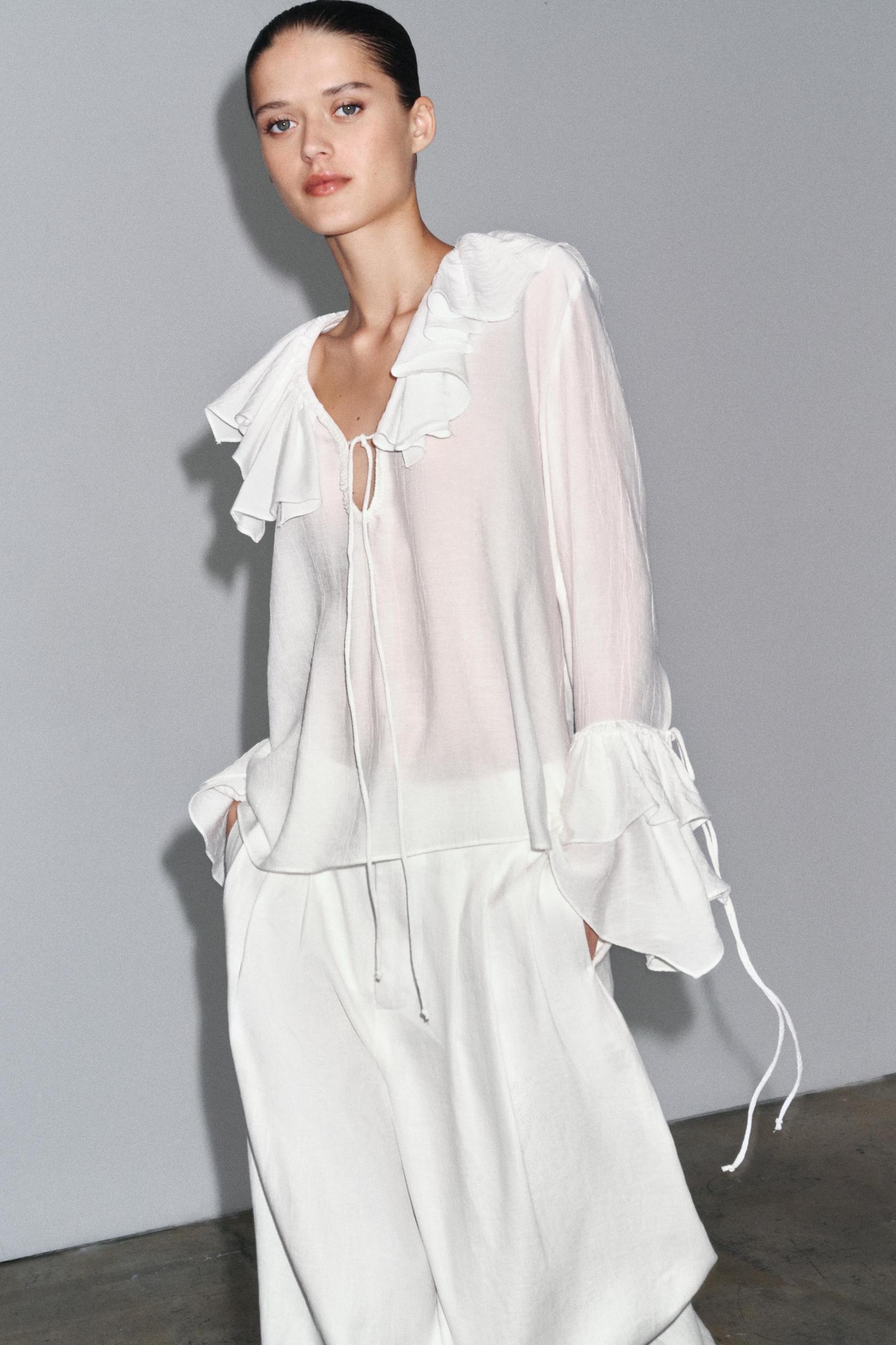 ZW COLLECTION RUFFLED SHIRT Product Image