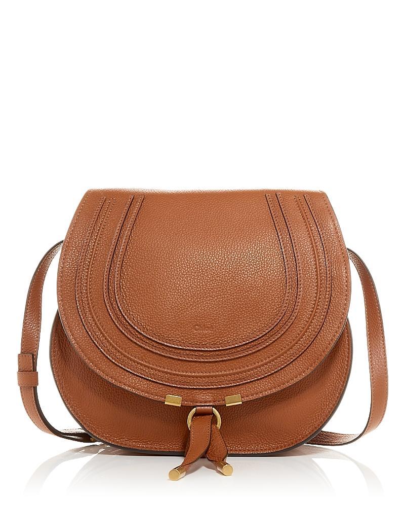 Womens Medium Marcie Leather Saddle Bag Product Image