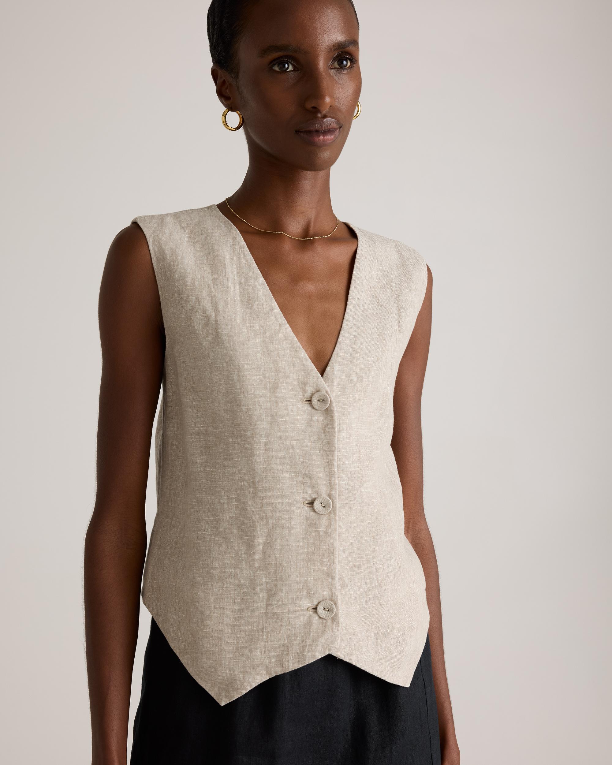 Quince | Women's 100% European Linen Vest Product Image
