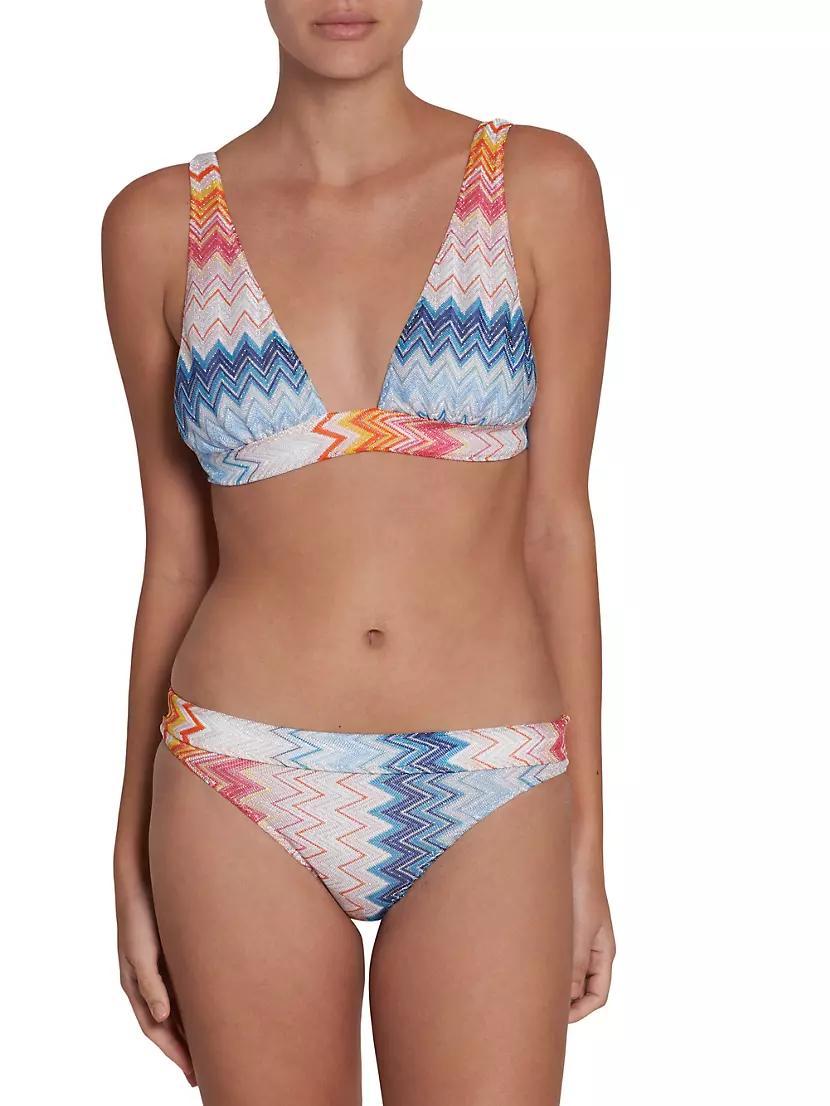 Rashel Shaded Chevron 2-Piece Bikini Set Product Image