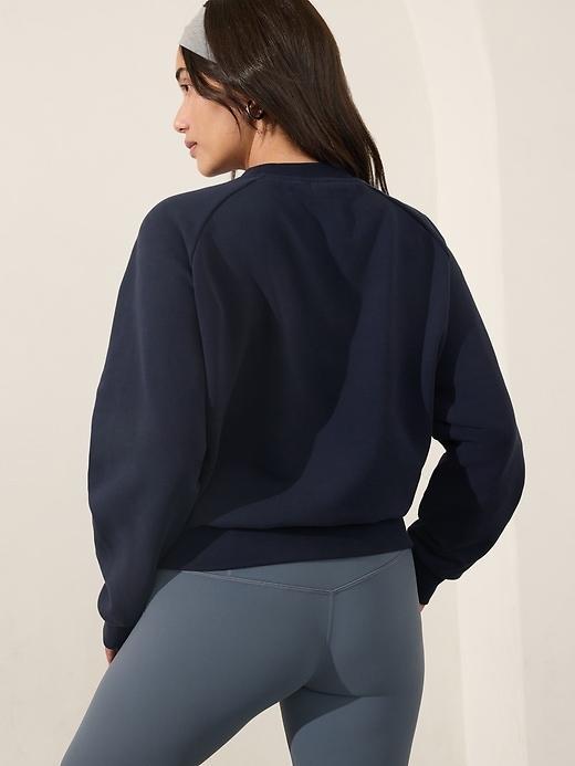 Athleta Embroidered Crew Sweatshirt Product Image