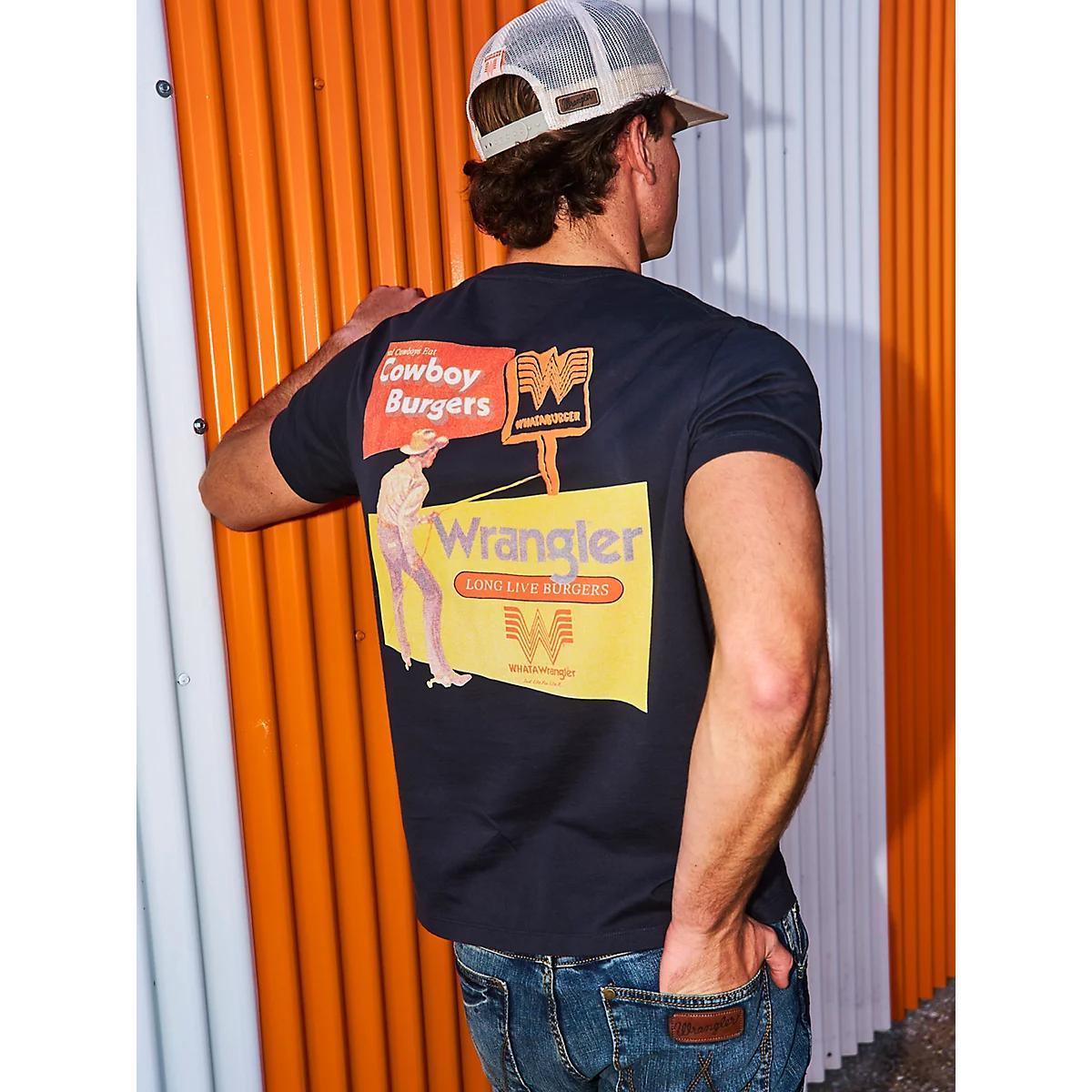 Wrangler x Whataburger Men's Cowboy Burgers T-Shirt | Men's SHIRTS | Wrangler® Product Image