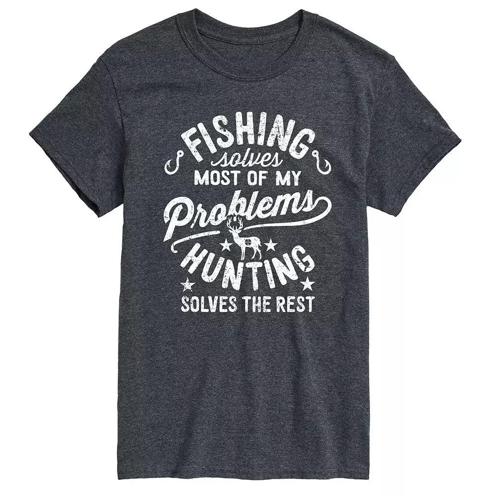 Mens Fishing Solves My Problems Tee Product Image