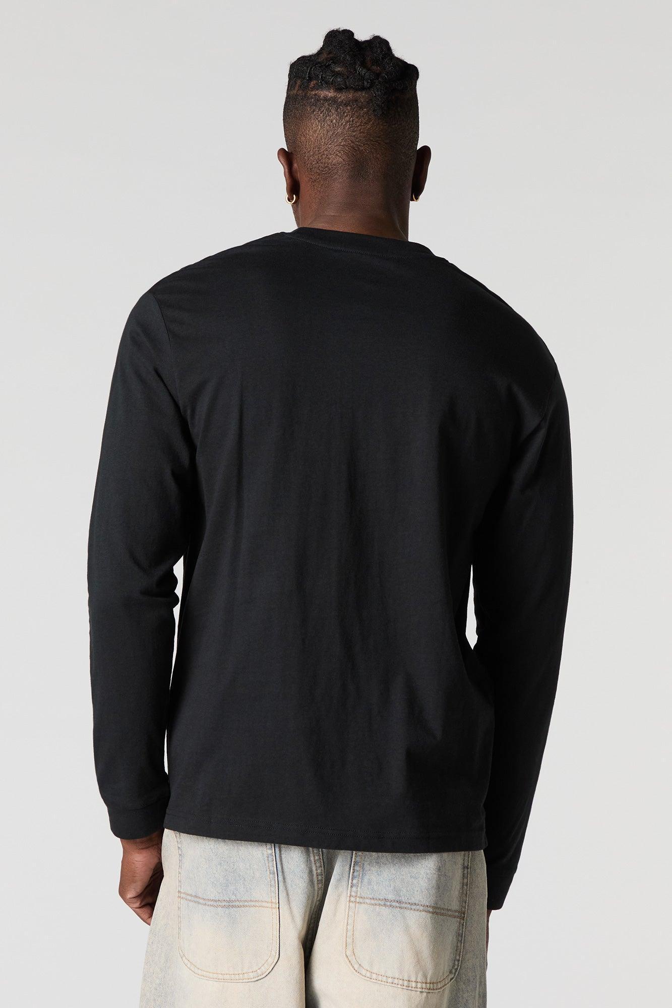 Chest Pocket Long Sleeve Top Male Product Image