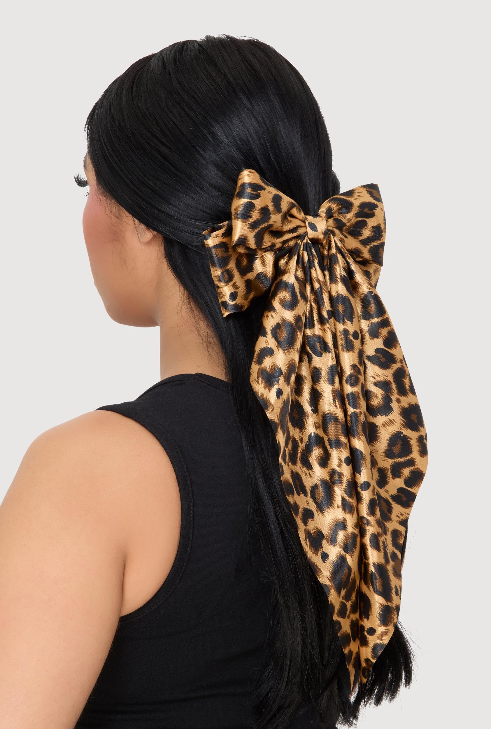 Oversized Bow Ribbon Hair Clips 2 Pack Female Product Image