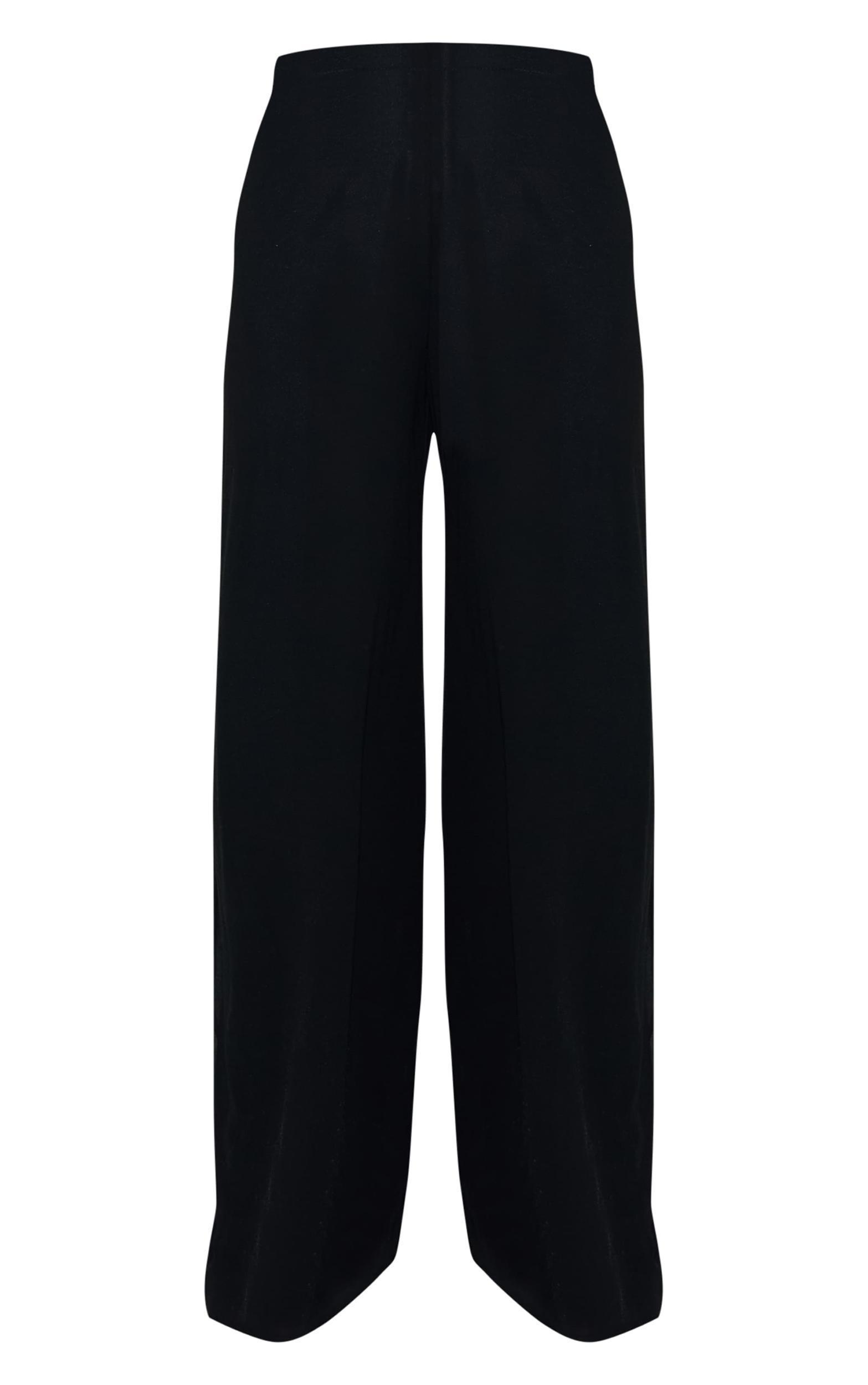 Black Chiffon Backless Bead Detail Floaty Jumpsuit Product Image