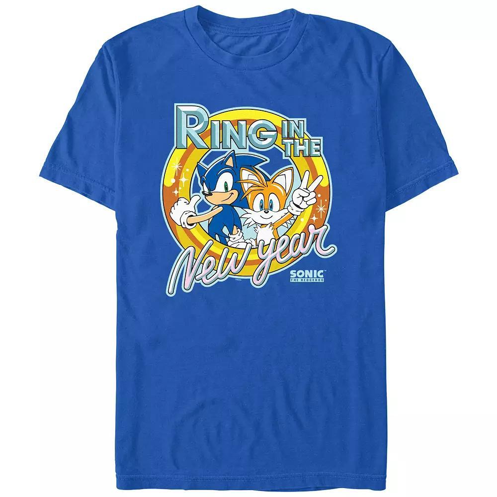 Mens Sonic Ring In The New Year Graphic Tee Product Image