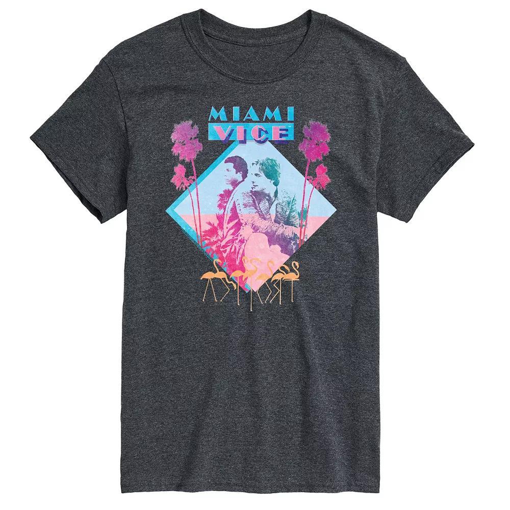 Big & Tall Miami Vice Graphic Tee, Mens Product Image