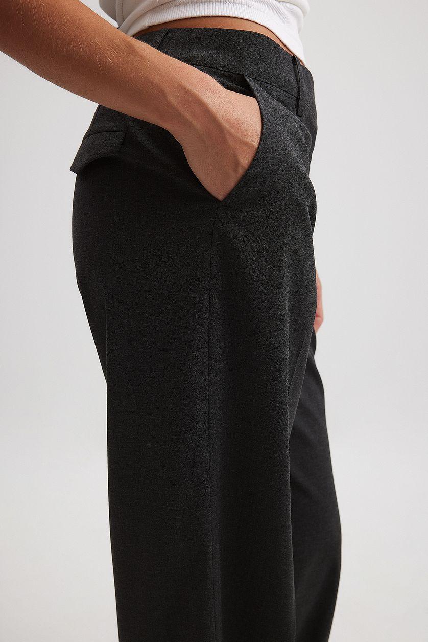 Pocket Flap Detail Suit Pants Product Image