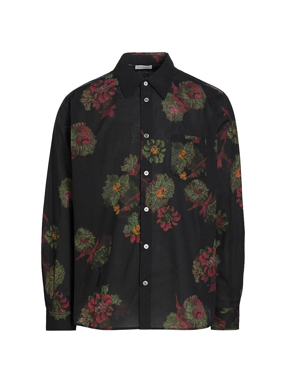 Men's Cloak Forest Floral Button-Down Shirt Product Image