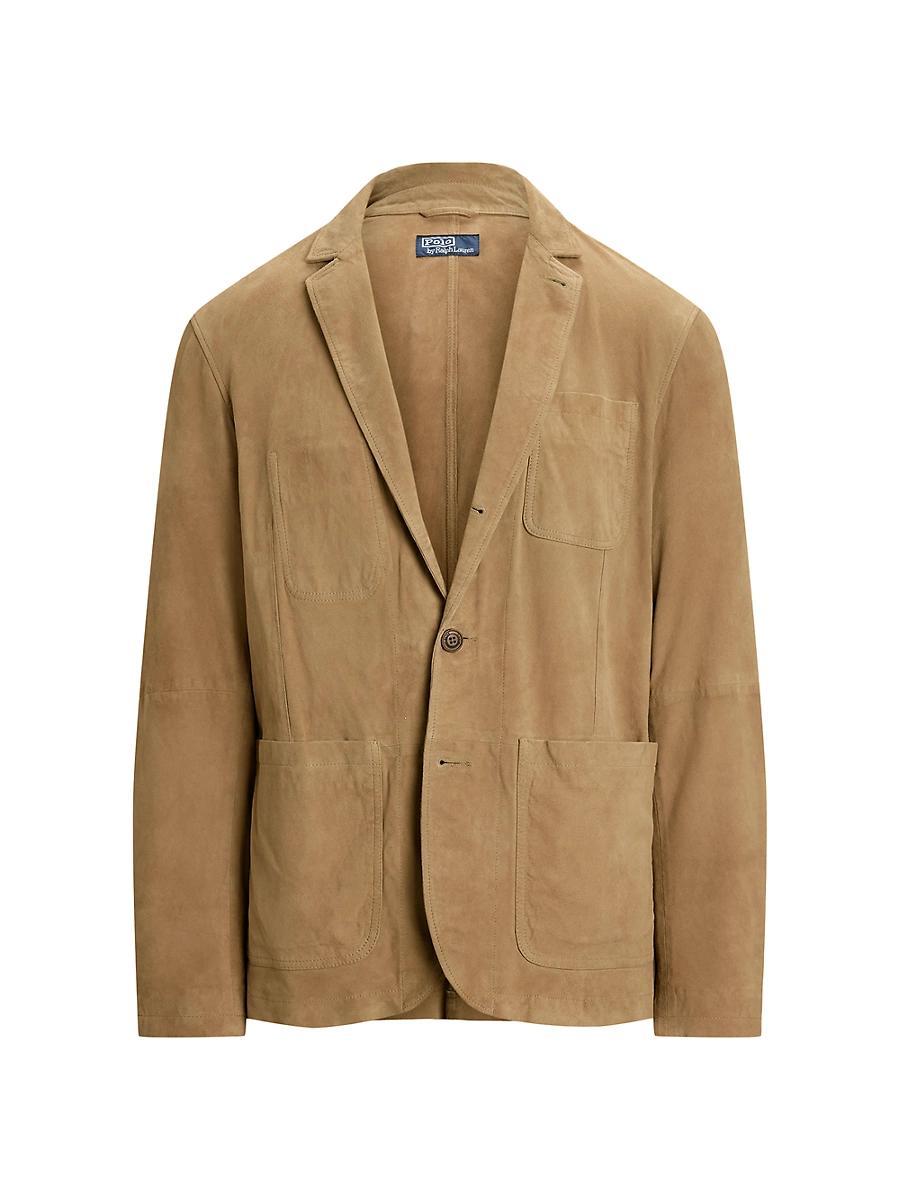 Mens Suede Pocket Jacket Product Image
