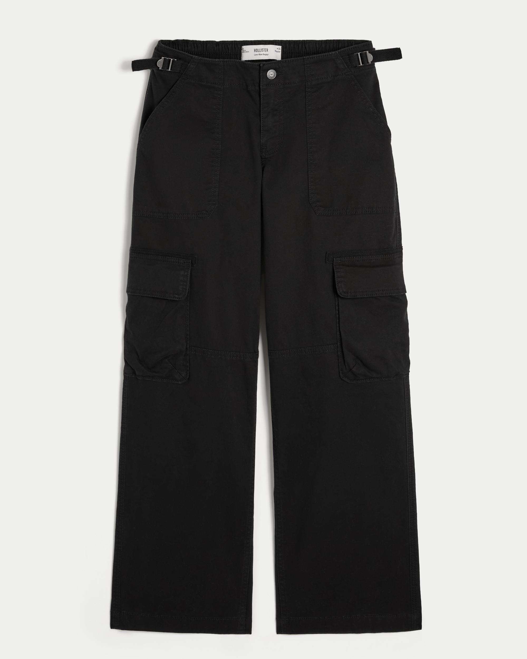 Low-Rise Baggy Cargo Pants Product Image