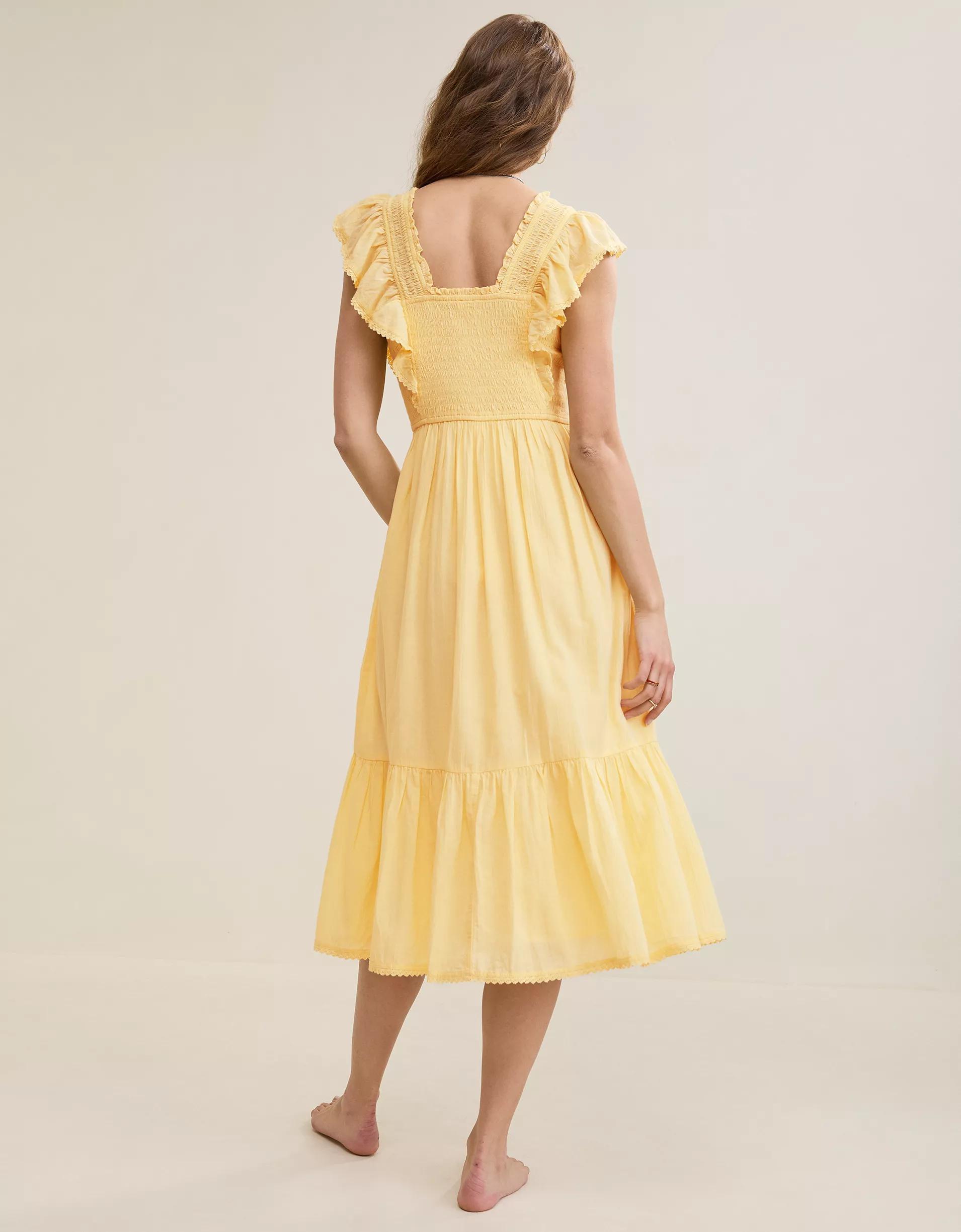 Aerie Ruffle Maxi Dress Product Image