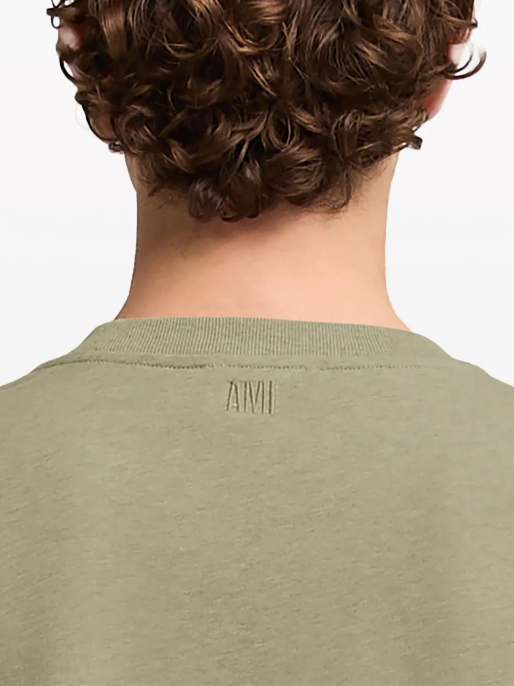 logo-embroidered organic cotton T-shirt Product Image