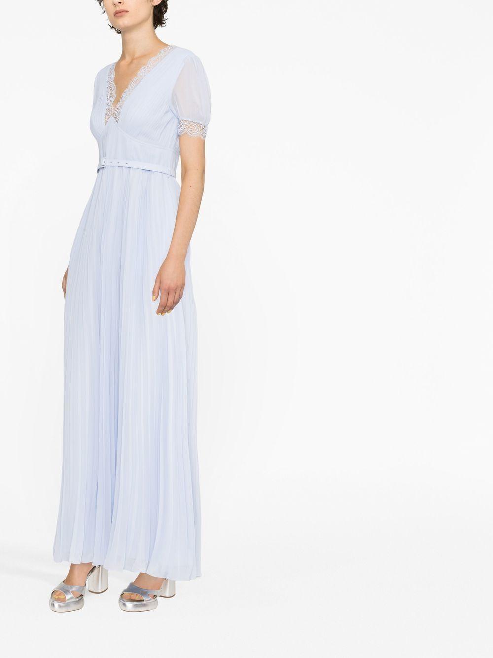 lace-detail belted dress Product Image