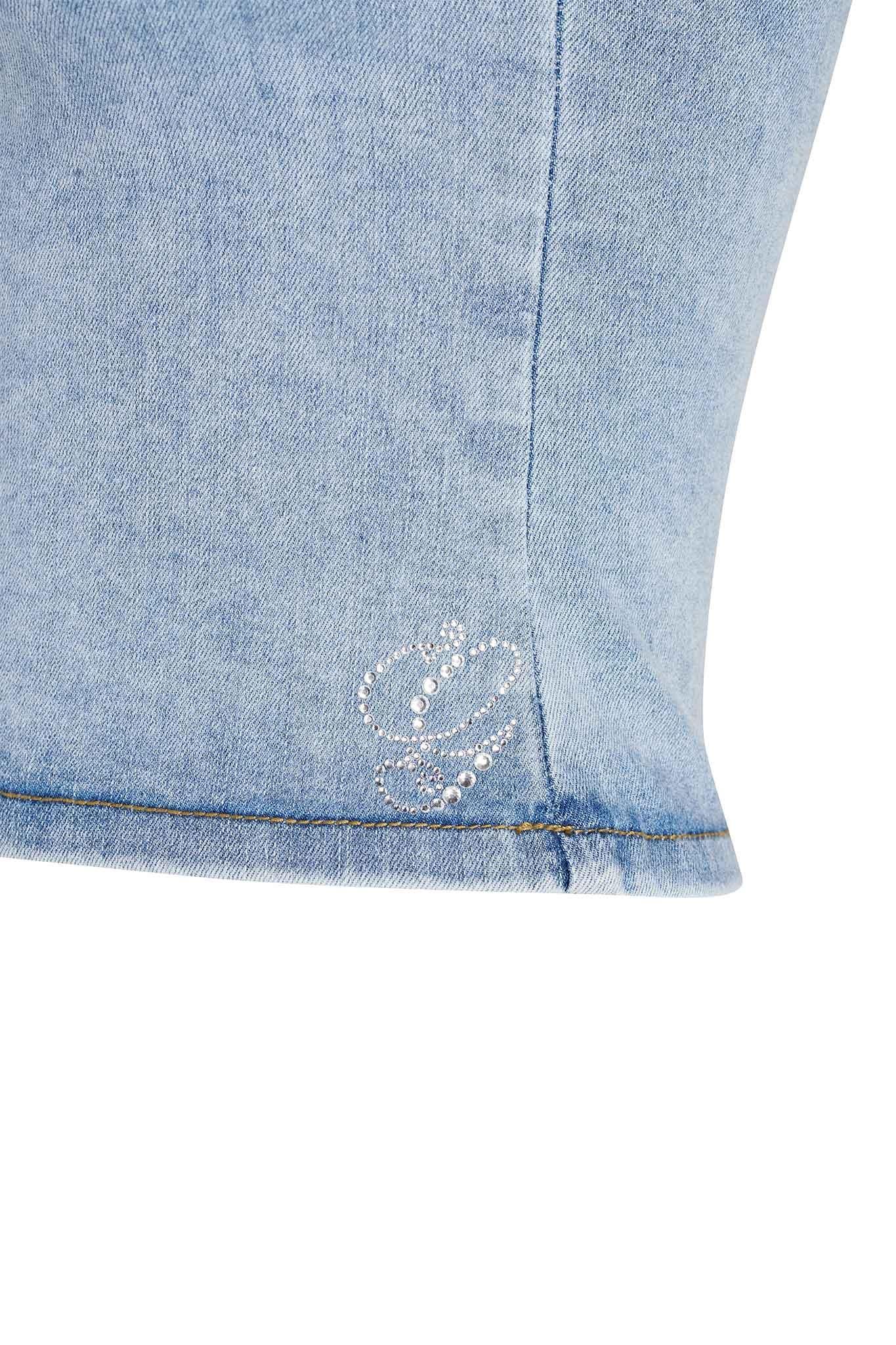 CARTER TOP - BLUE : DENIM BLUE Product Image