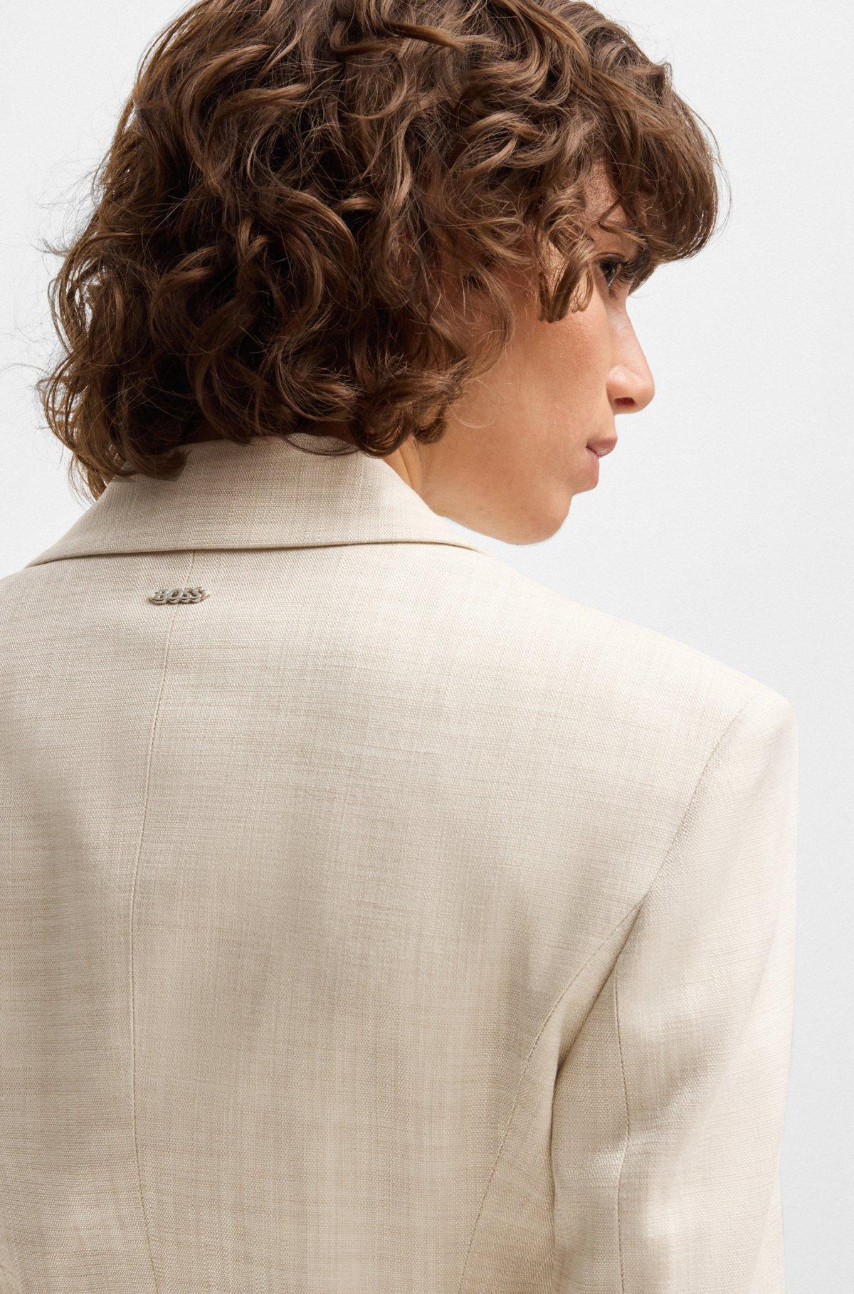 Tailored jacket in melange stretch fabric Product Image