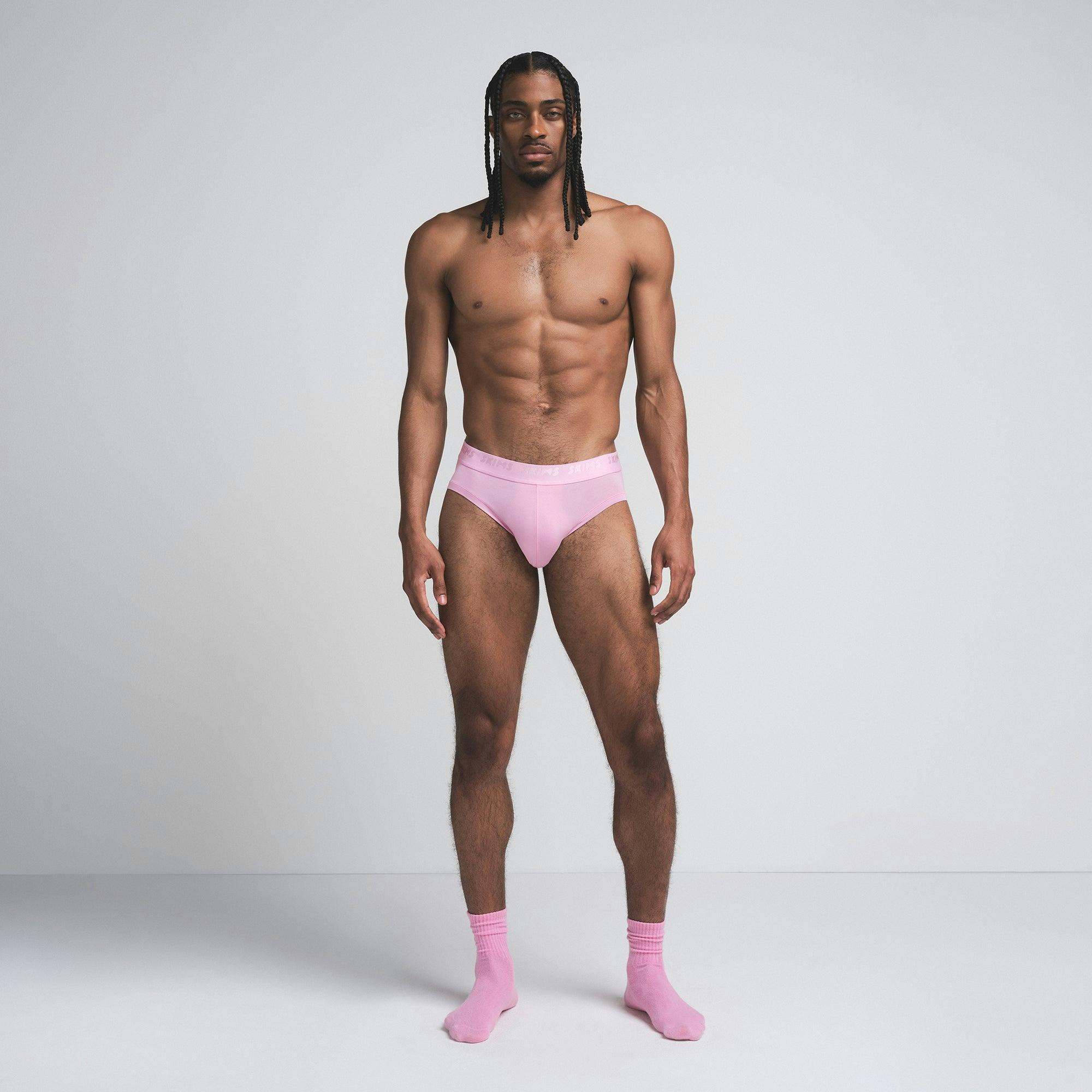 SKIMS STRETCH MENS BRIEF 3-PACK | BUBBLE GUM MIRROR MULTI Product Image