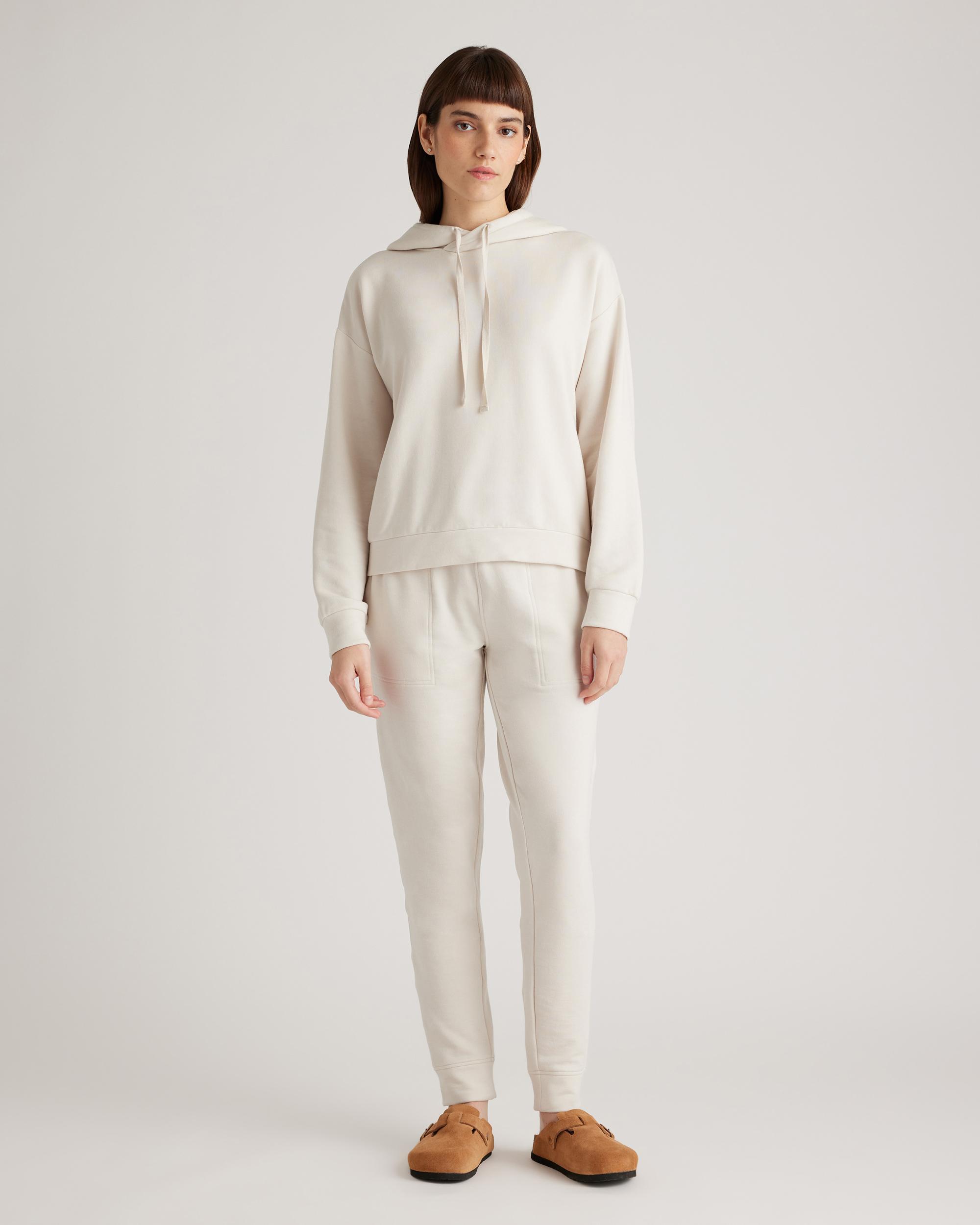 Quince | Women's SuperSoft Fleece Pullover Hoodie Size XL, Lenzing Modal Product Image