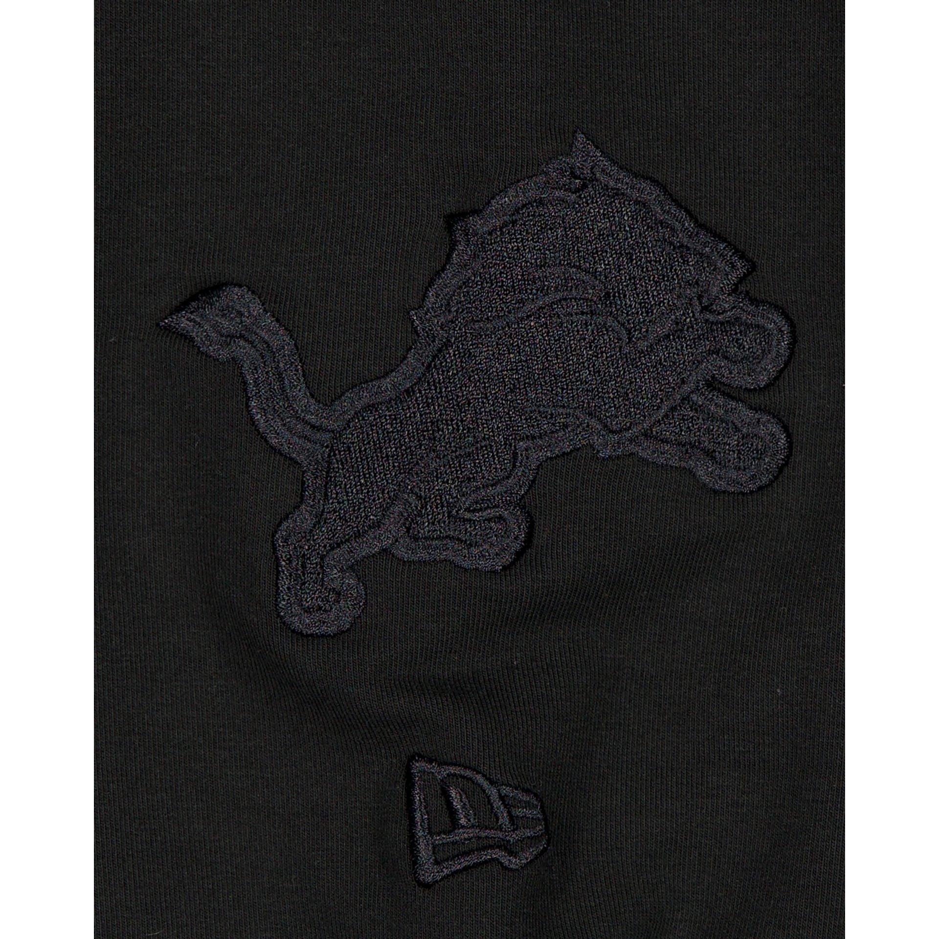 Detroit Lions Black on Black Logo Select Hoodie Male Product Image