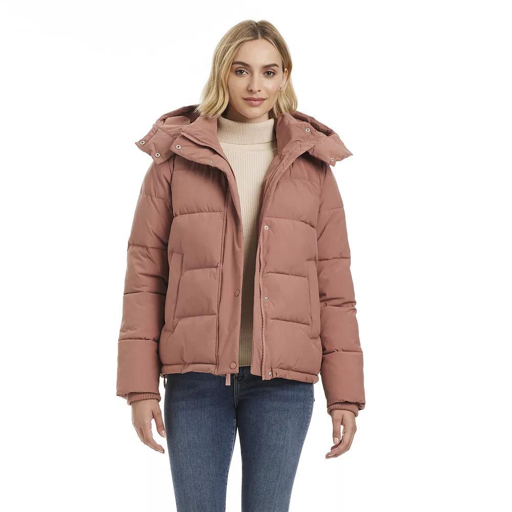 Women's Modern Supply by Sanctuary Hooded Puffer Coat, Size: XL, Portobello Product Image