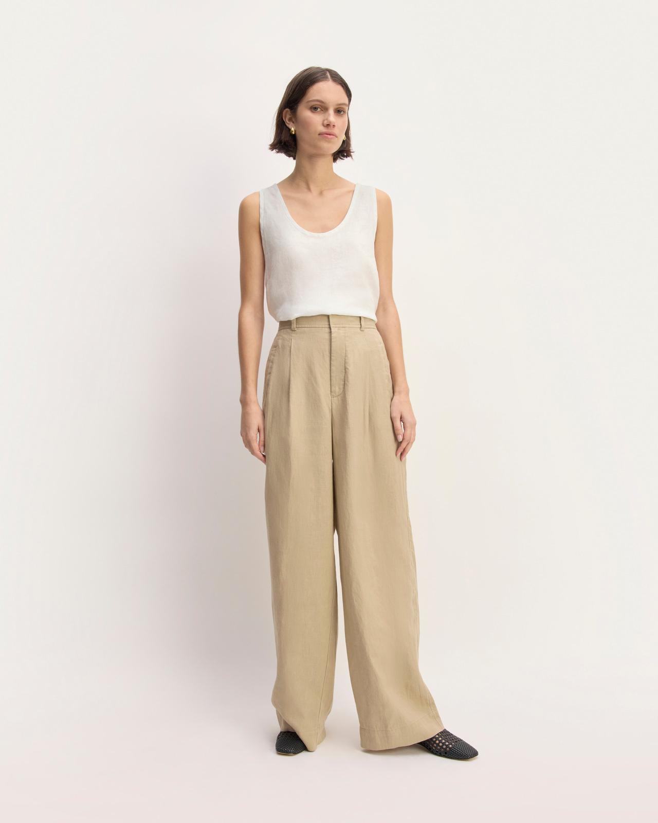 The Scoop Tank in Linen Product Image