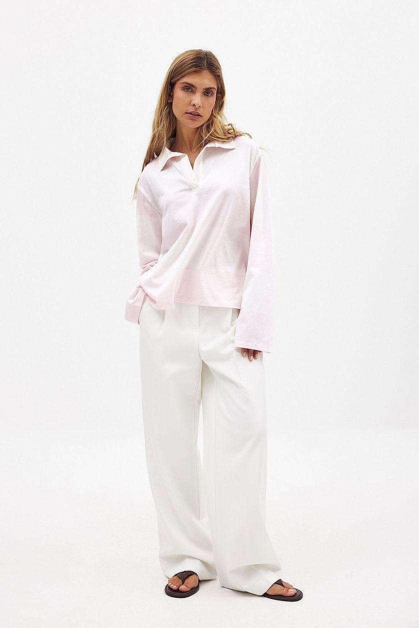 Long Sleeve Polo Shirt Product Image