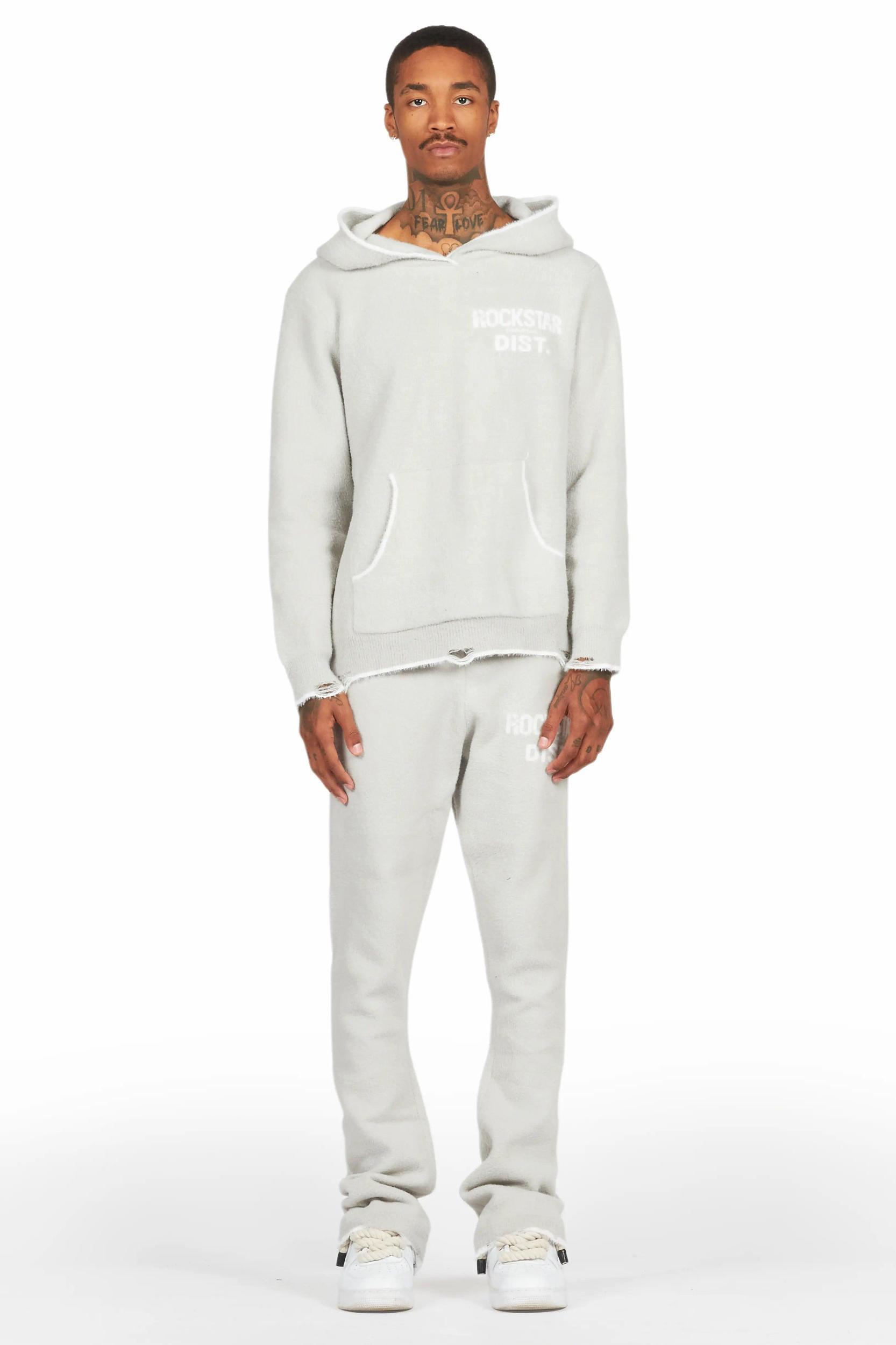 Lake Grey Mohair Knit Track Set Male Product Image