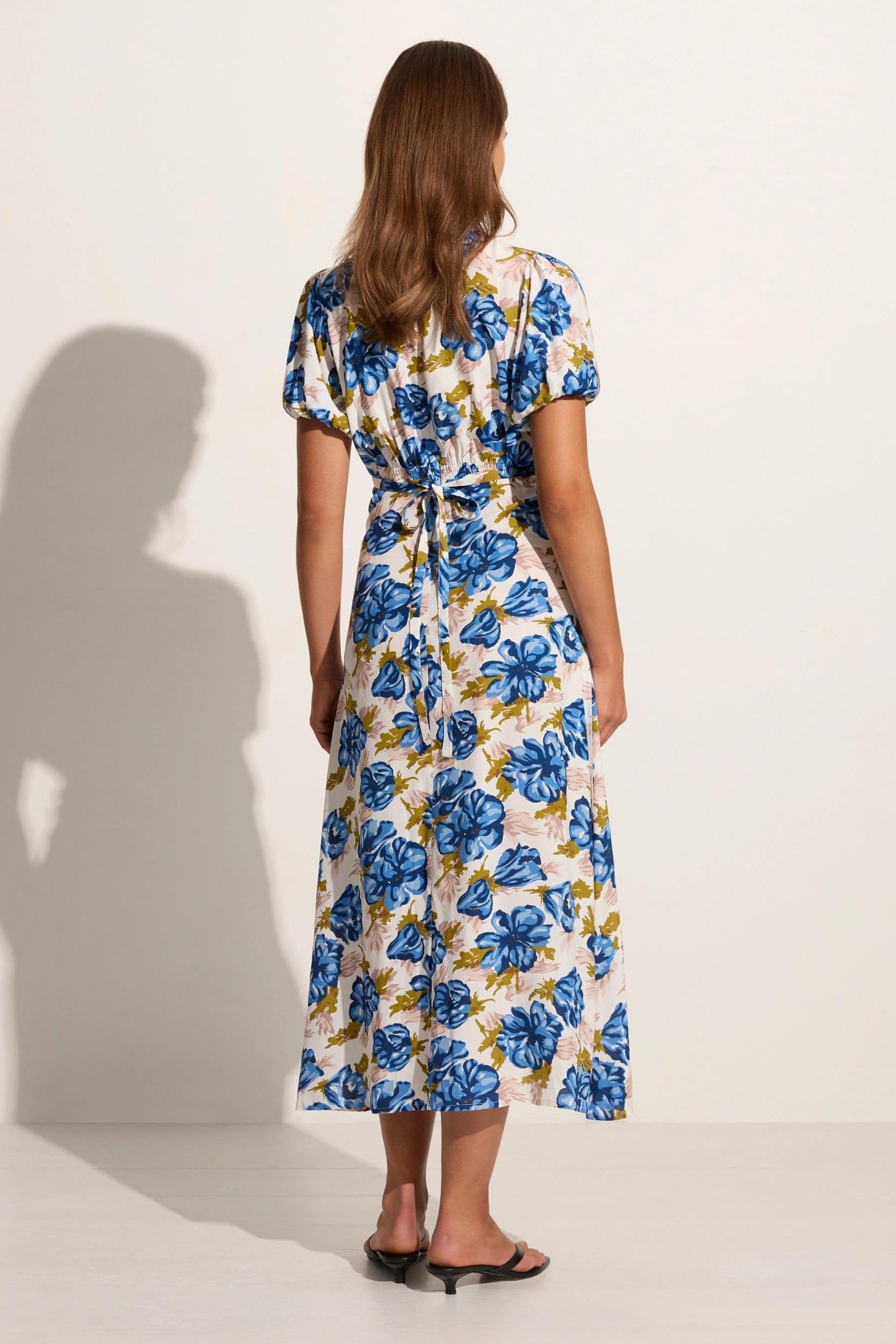 Bellavista Midi Dress Isadora Floral Navy - Final Sale Product Image