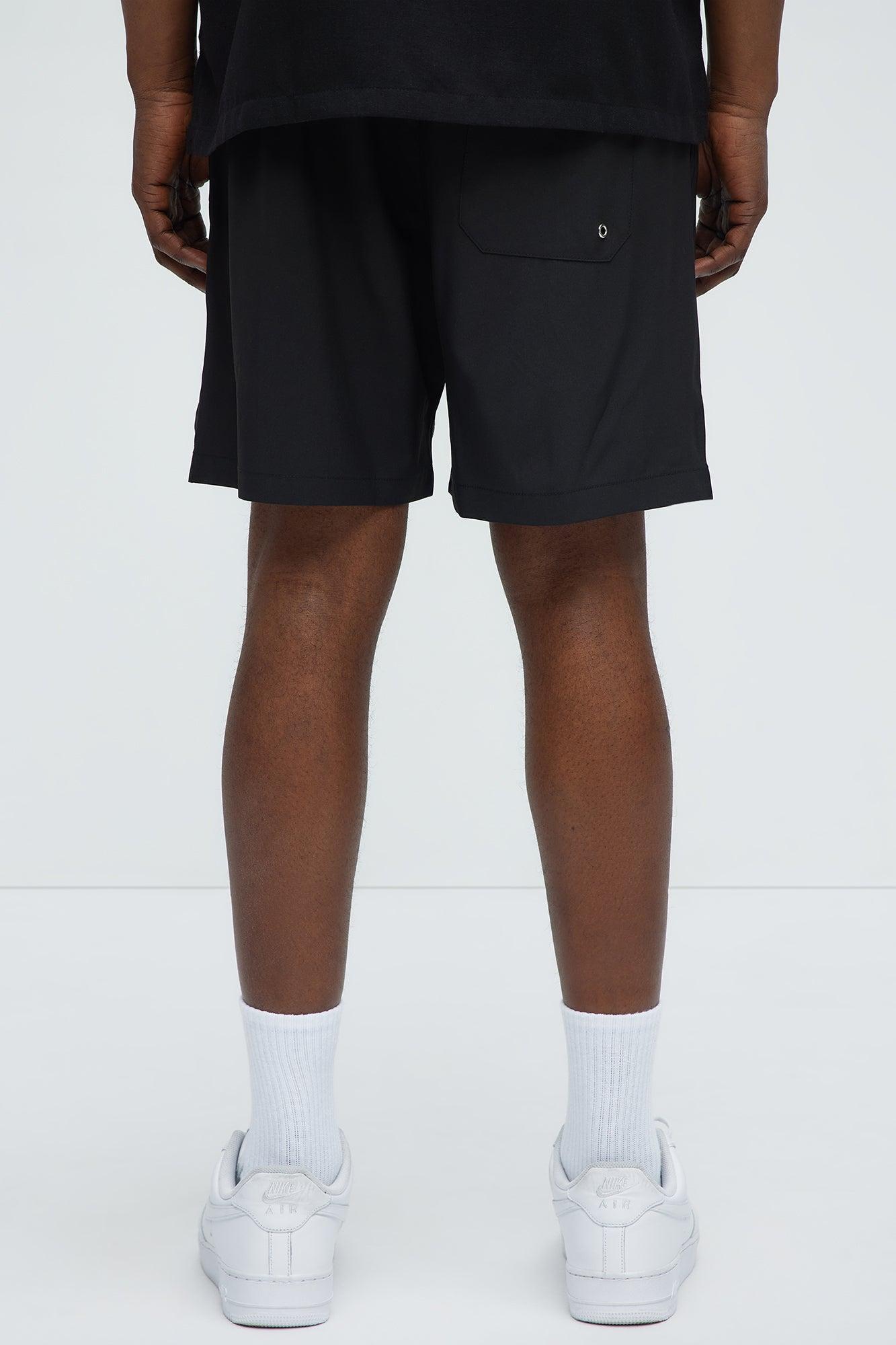 Embroidered Floral Swim Classic Trunk - Black/combo Product Image