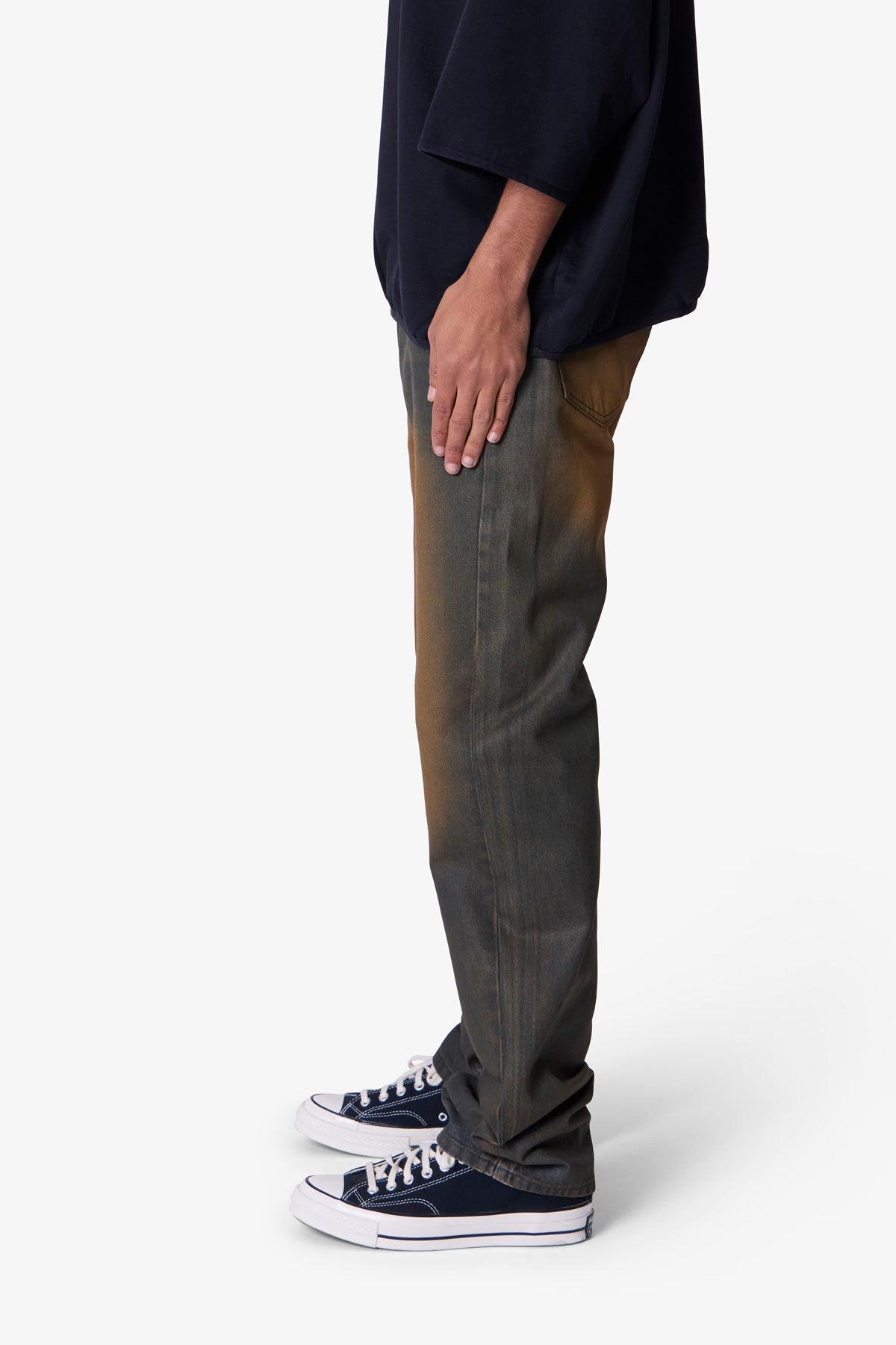 D732 Rust Wash Denim - Black/Brown Product Image