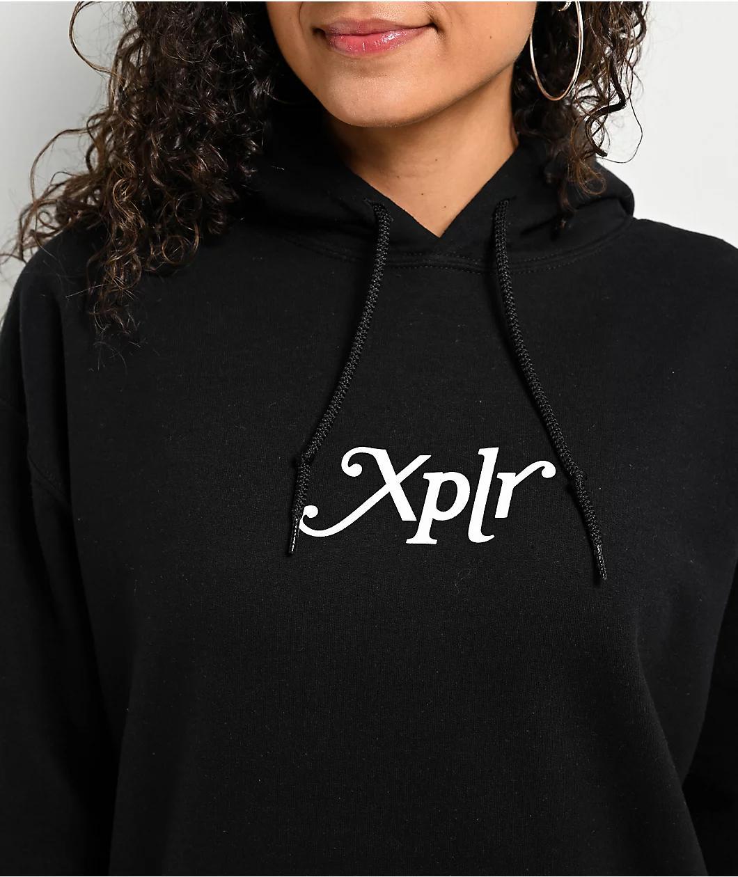 XPLR Core Black & White Hoodie Product Image