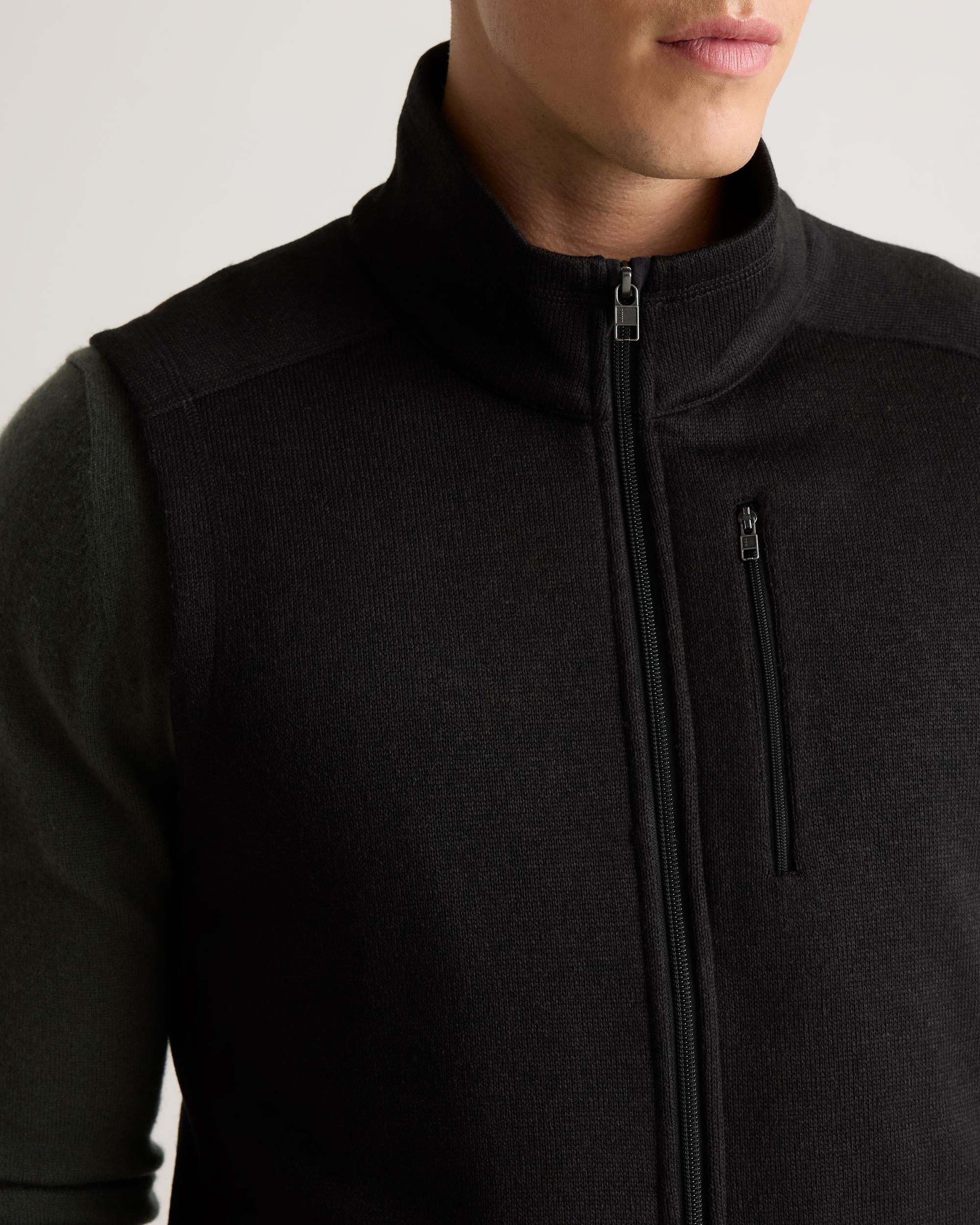 Quince | Men's Sweater-Knit Fleece Full-Zip Vest Size XL, Recycled Polyester Product Image