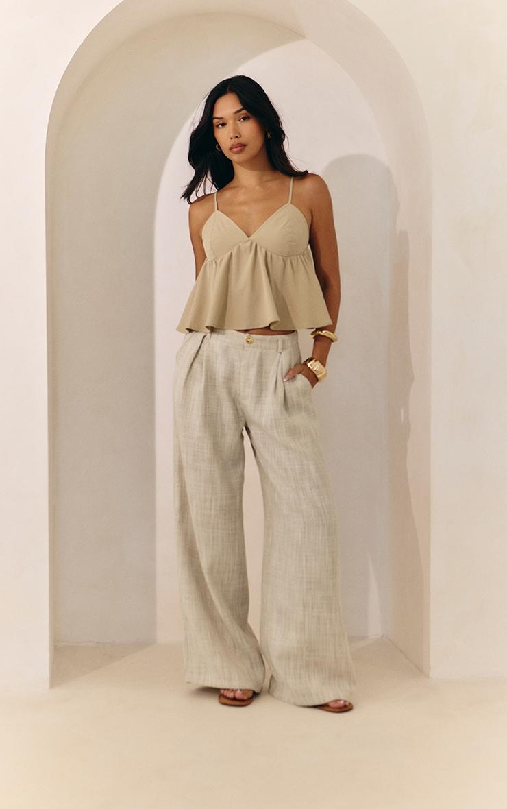 Beige Woven Floaty Cami Product Image