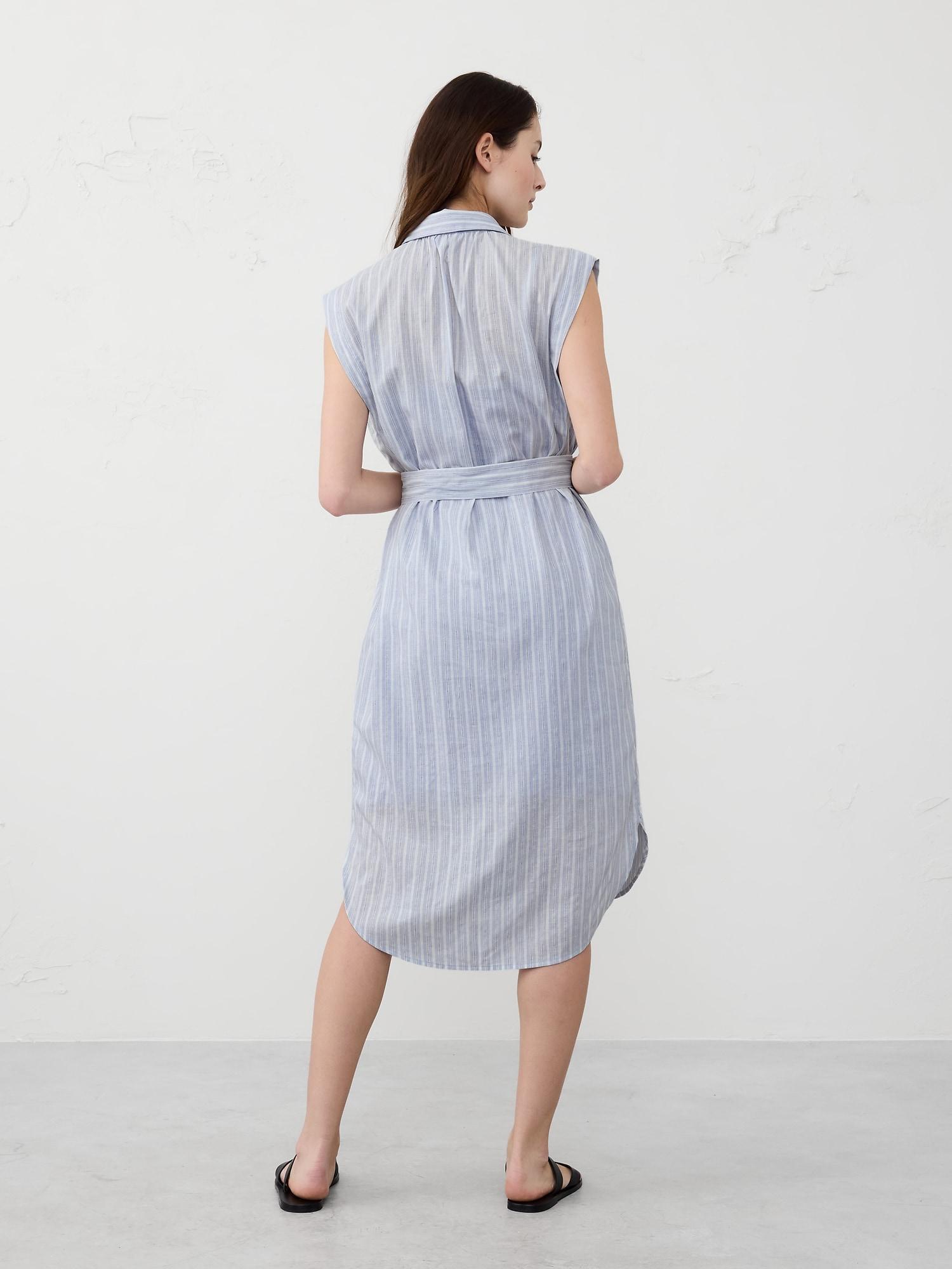 Drapey Midi Shirtdress Product Image