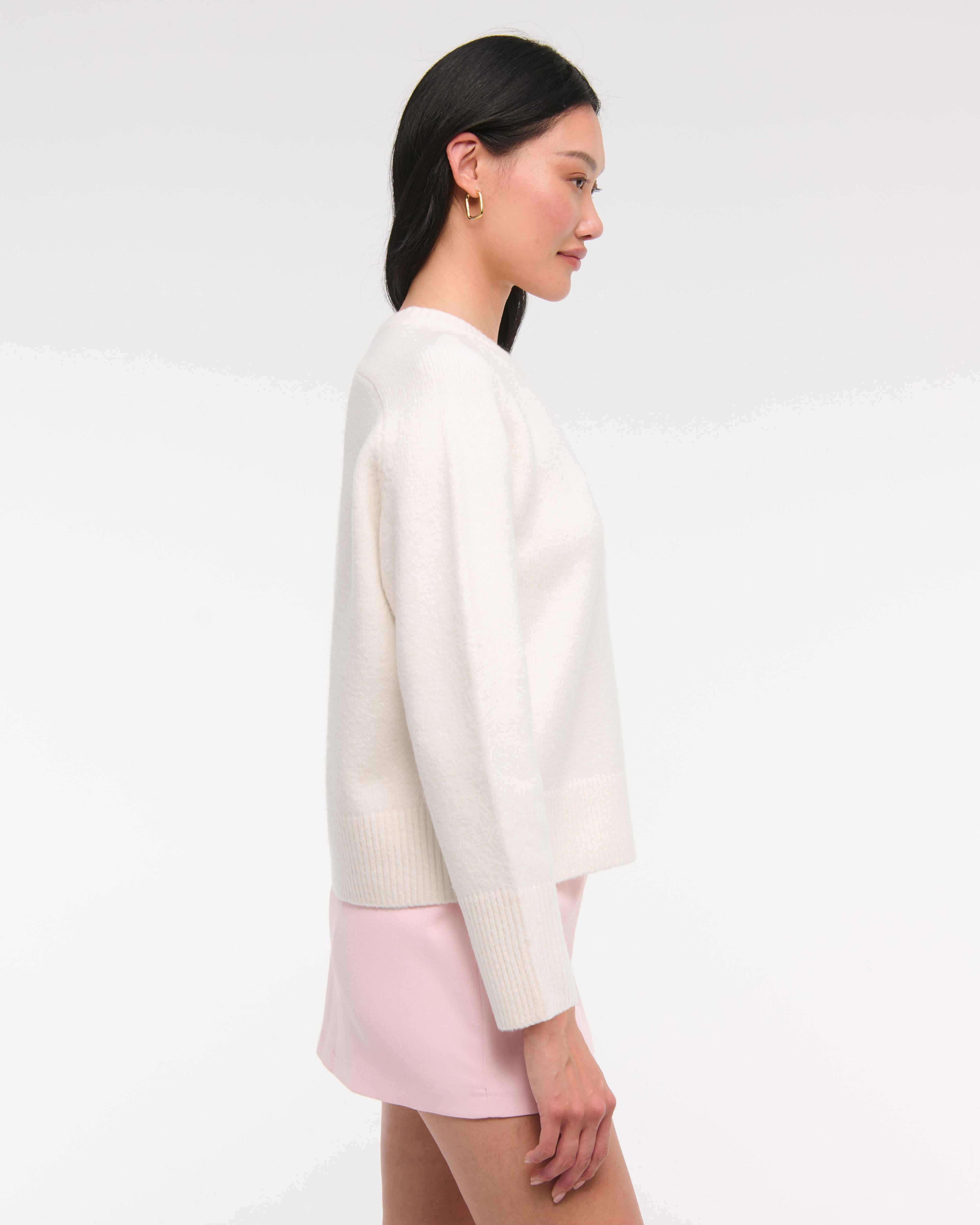 The A&F Madeline Textural Crew Sweater Product Image