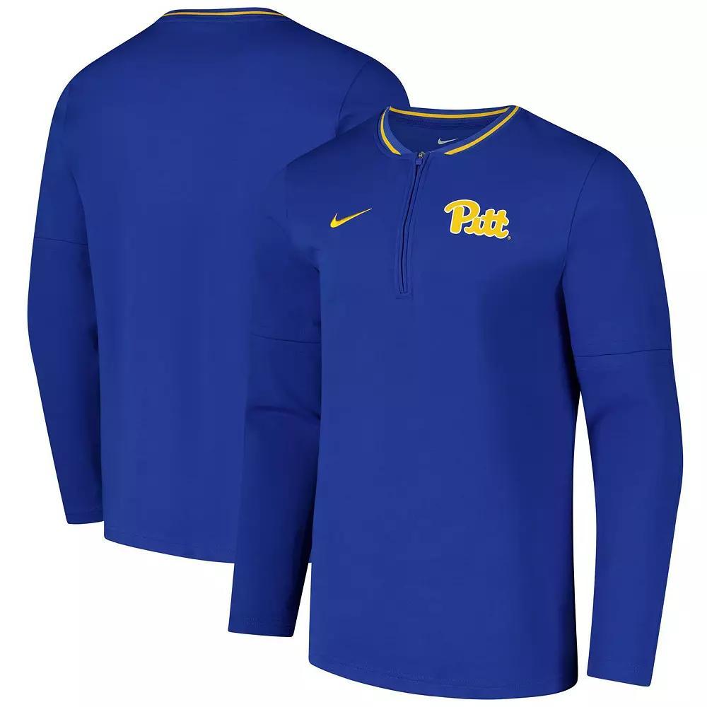Mens Nike Royal Pitt Panthers Coaches Quarter-Zip Jacket Product Image