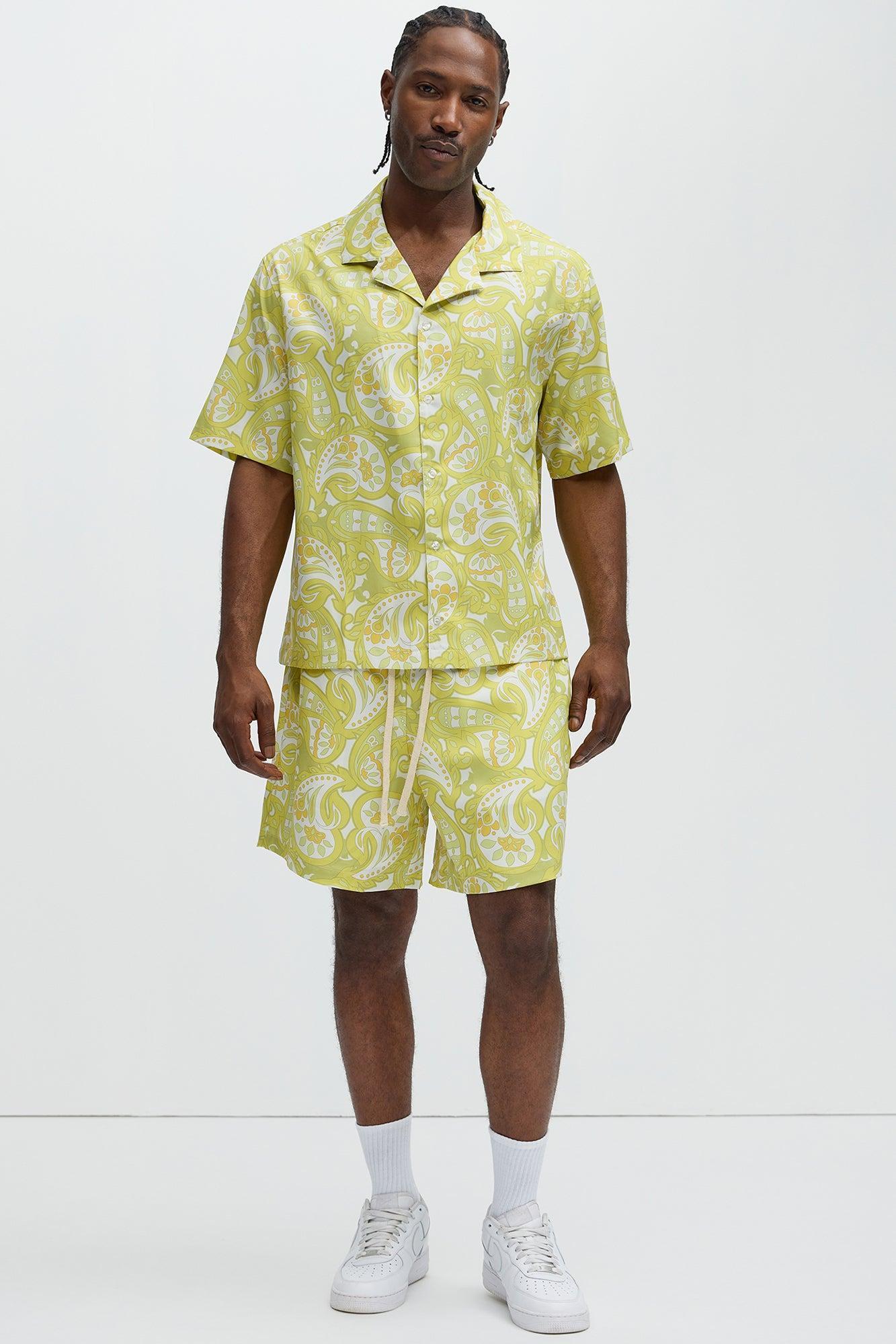 Alameda Paisley Shirt - Yellow Product Image