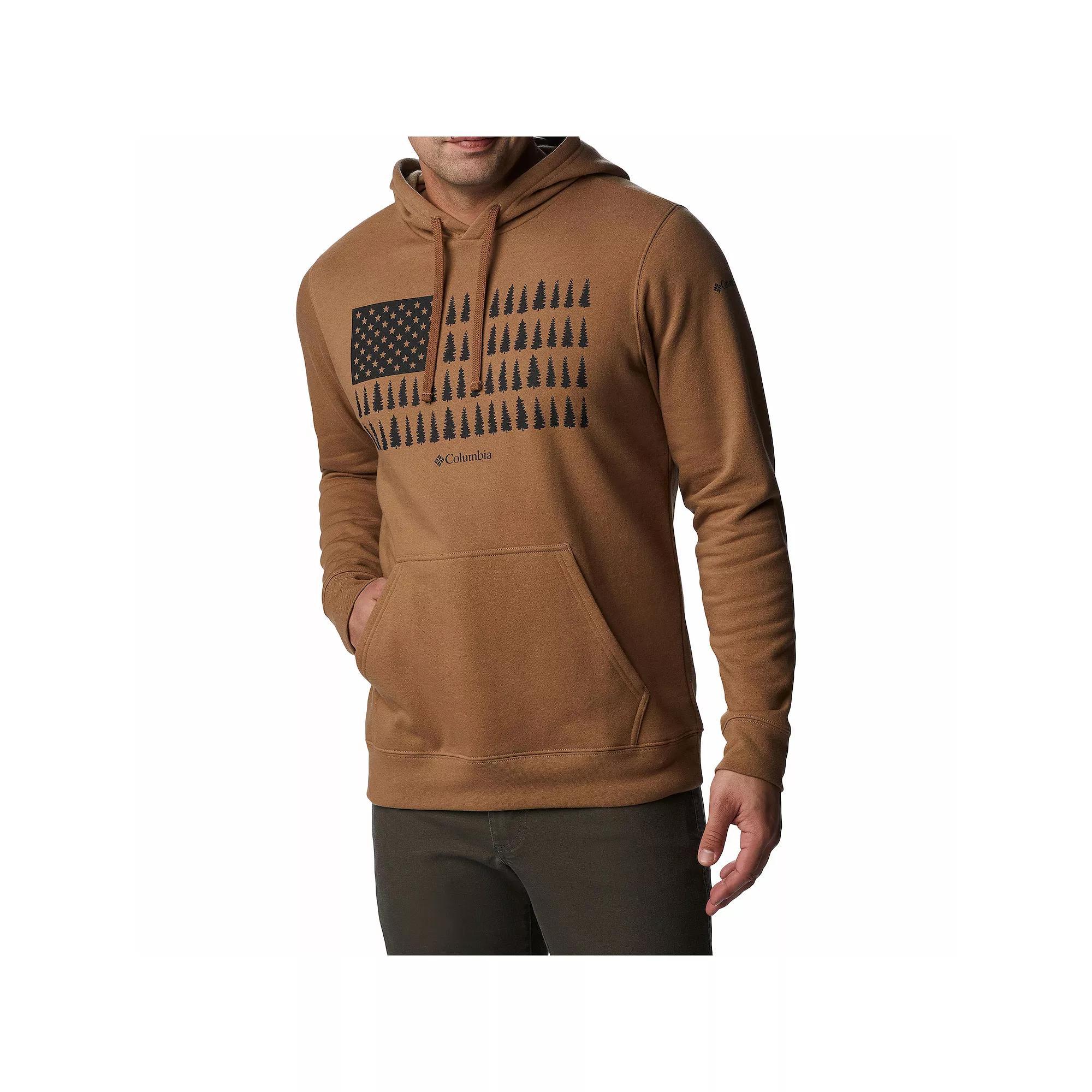 Men's Columbia Trek Graphic Fleece Hoodie, Size: XXL, Delta Tree Product Image