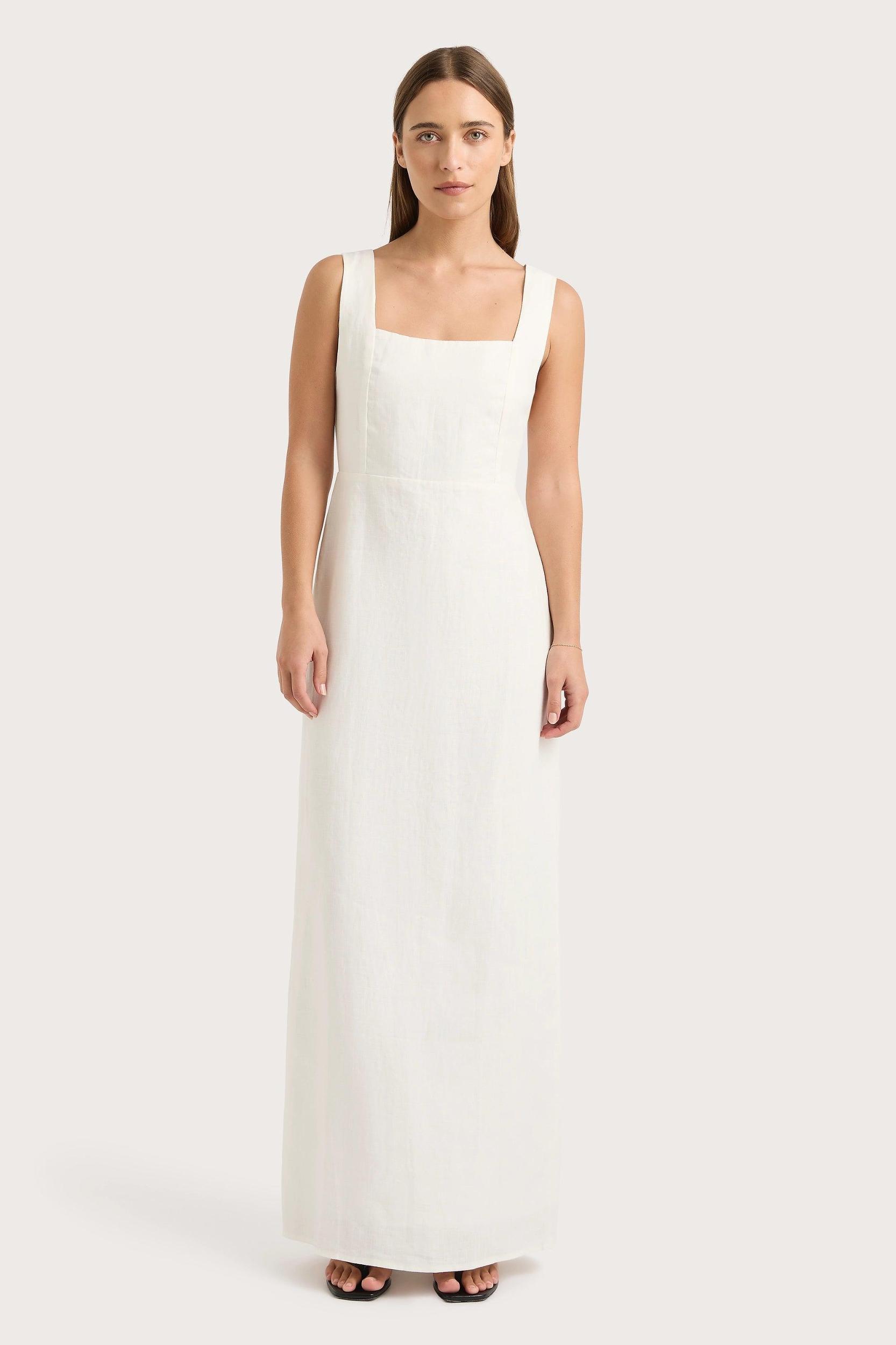 Lais Midi Dress White Product Image