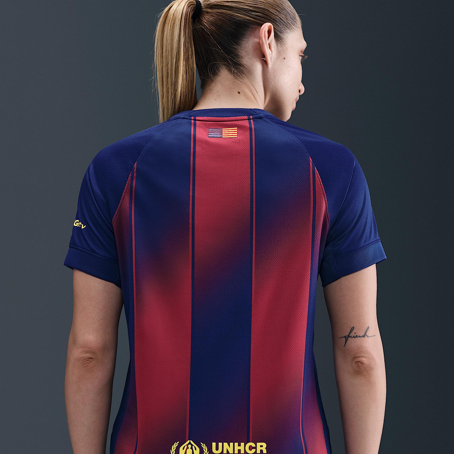 FC Barcelona 2025/26 Stadium Home Women's Nike Dri-FIT Soccer Replica Jersey Product Image