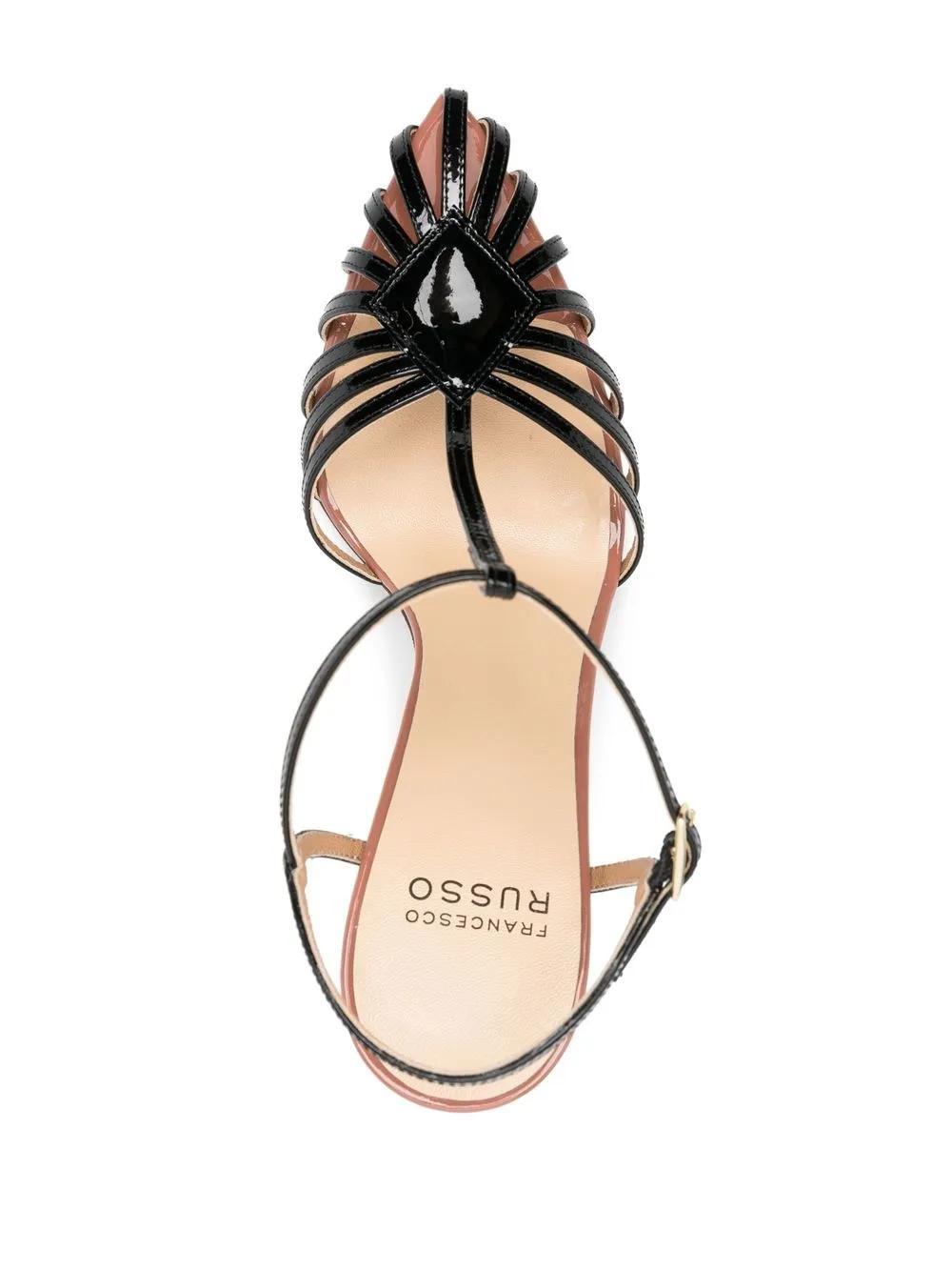 pointed strap-detail 105mm sandals  Product Image