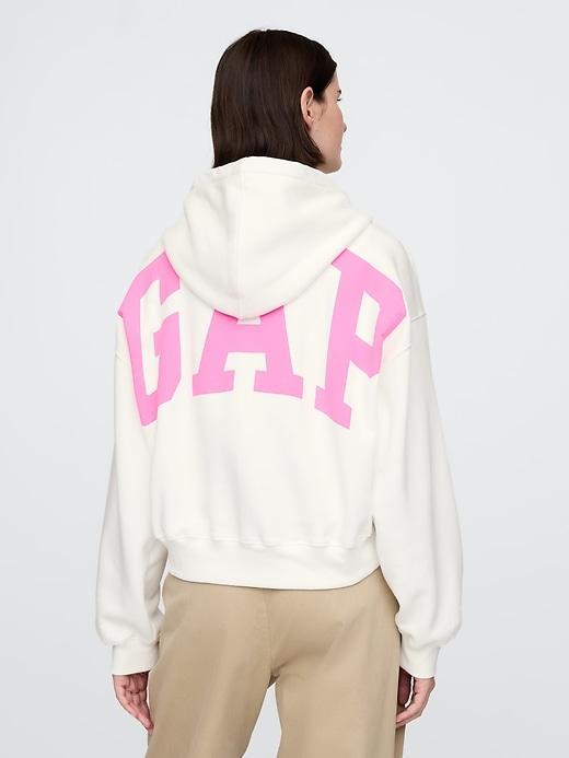 VintageSoft Cropped Camo Hoodie Product Image